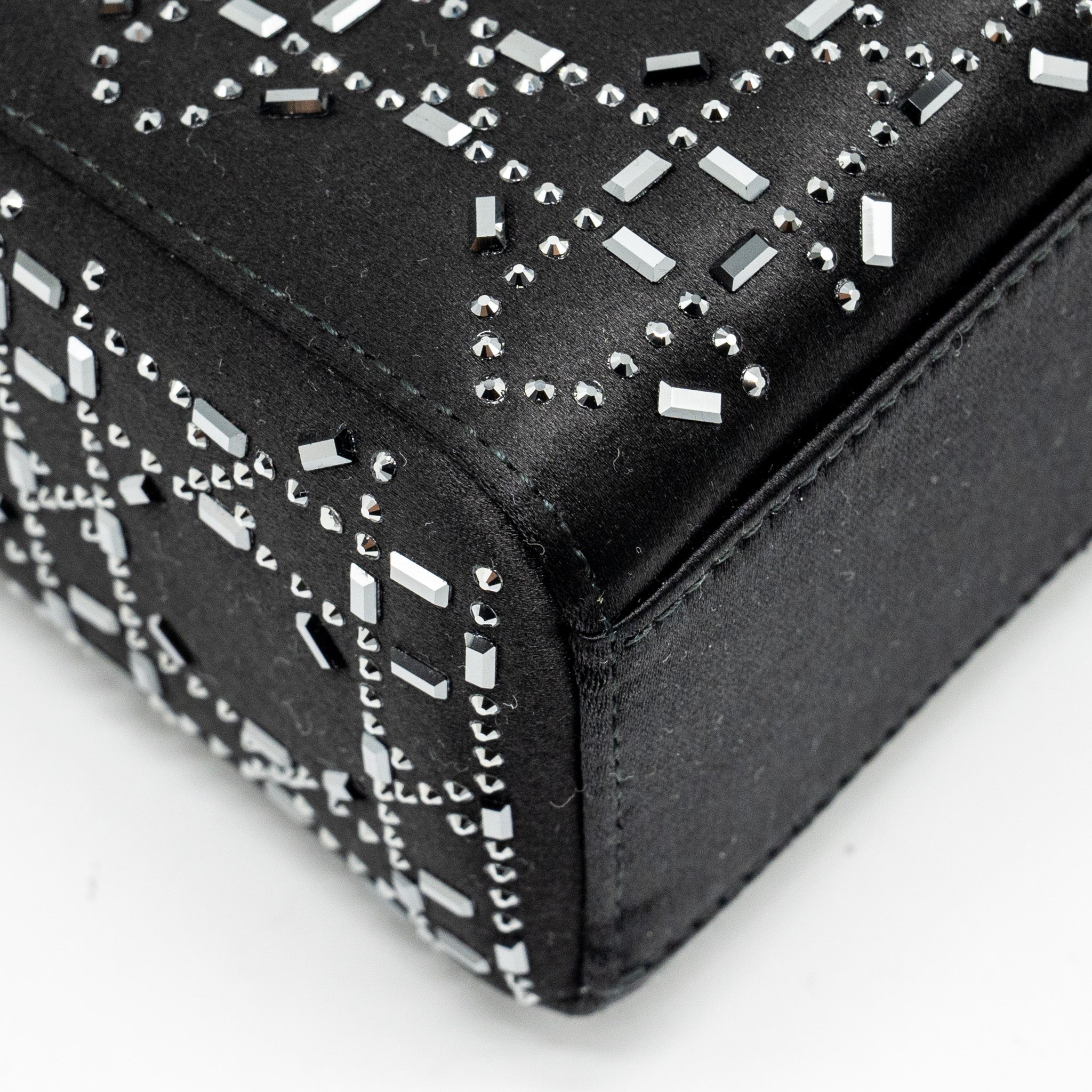 DIOR MINI LADY DIOR STAIN CRYSTAL BLACK SHW