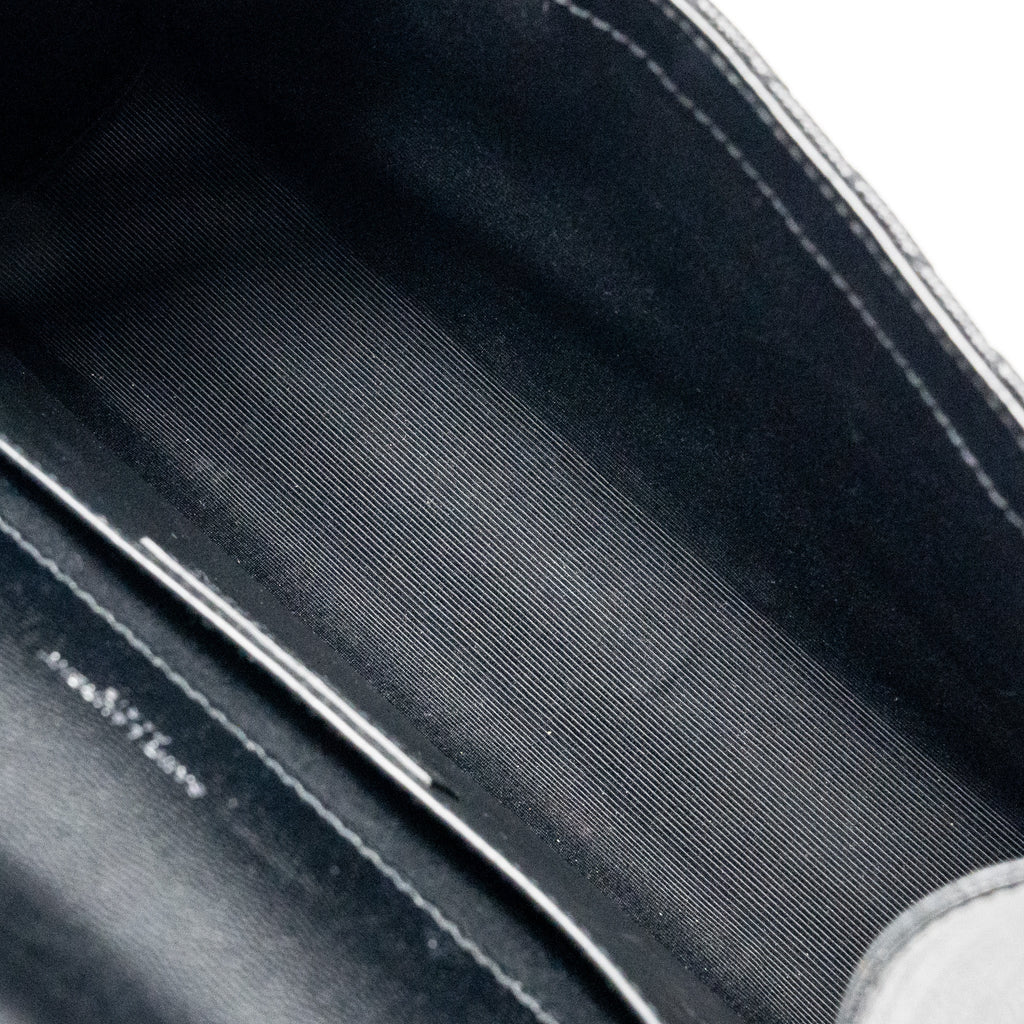 SAINT LAURENT/YSL MEDIUM ENVELOP BAG GRAINED CALFSKIN BLACK SHW