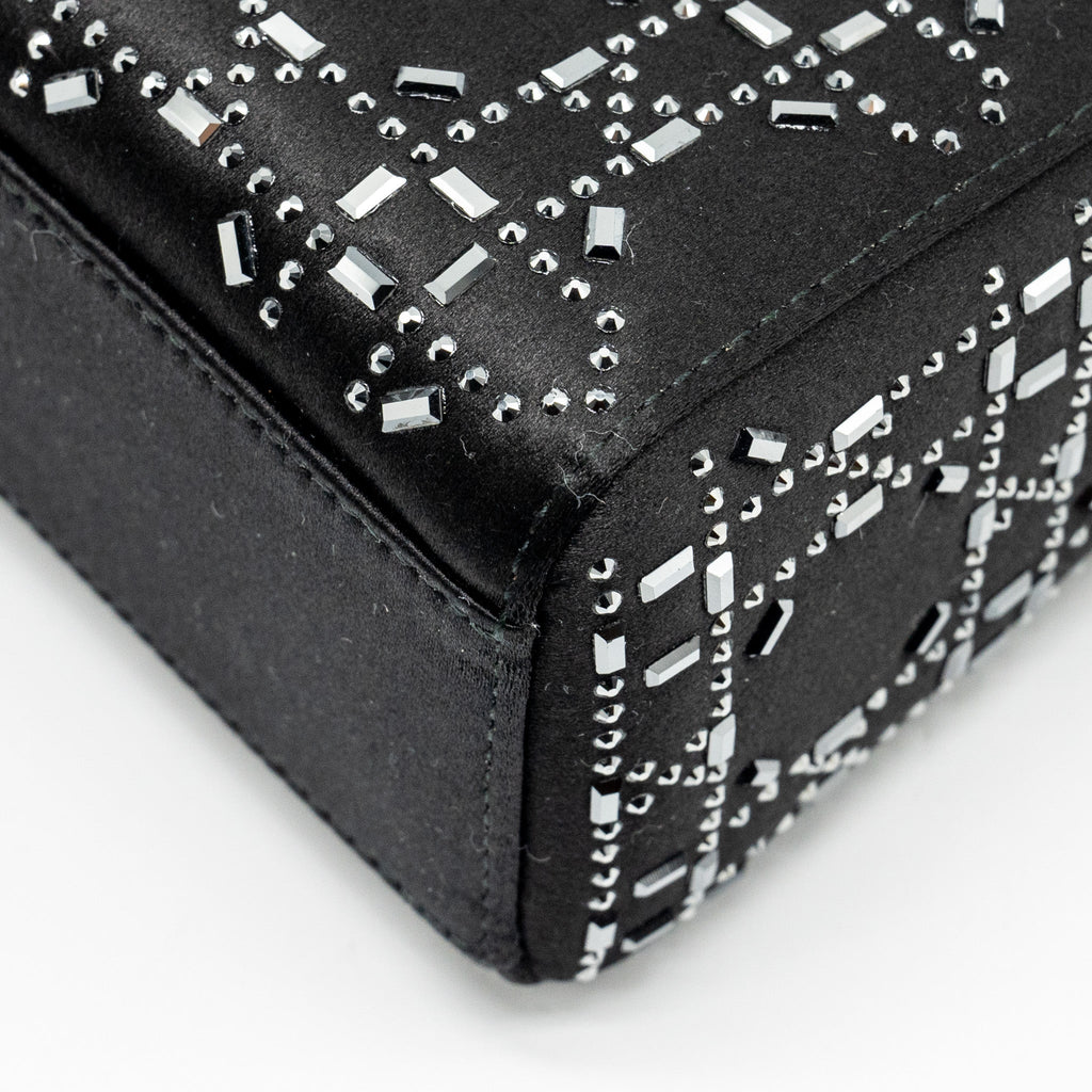 DIOR MINI LADY DIOR STAIN CRYSTAL BLACK SHW