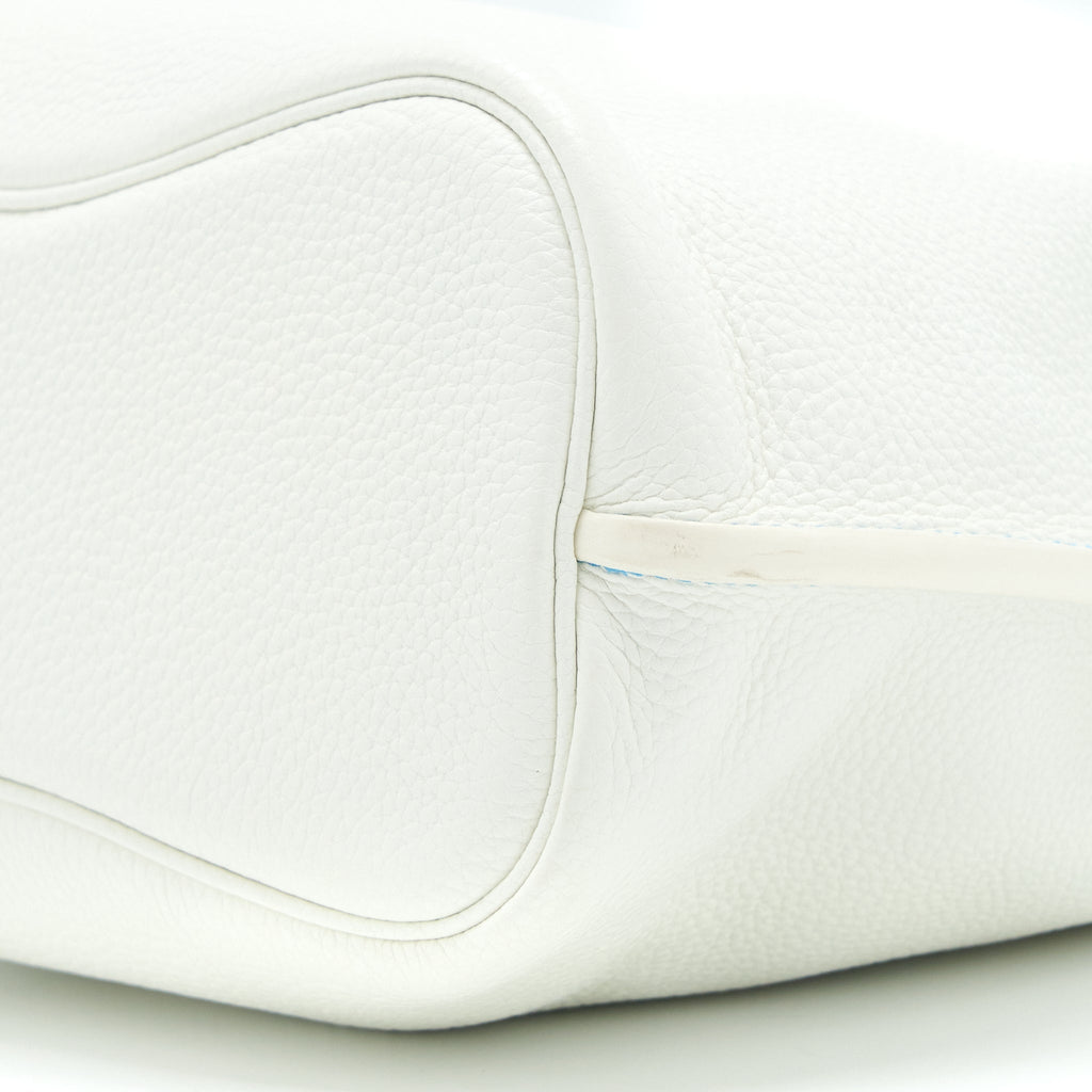 HERMES SO KELLY 26 BLANC/BLUE SHW