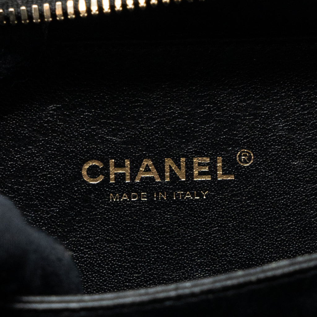 CHANEL MINI FILIGREE VANITY CASE CAVIAR BLACK GHW