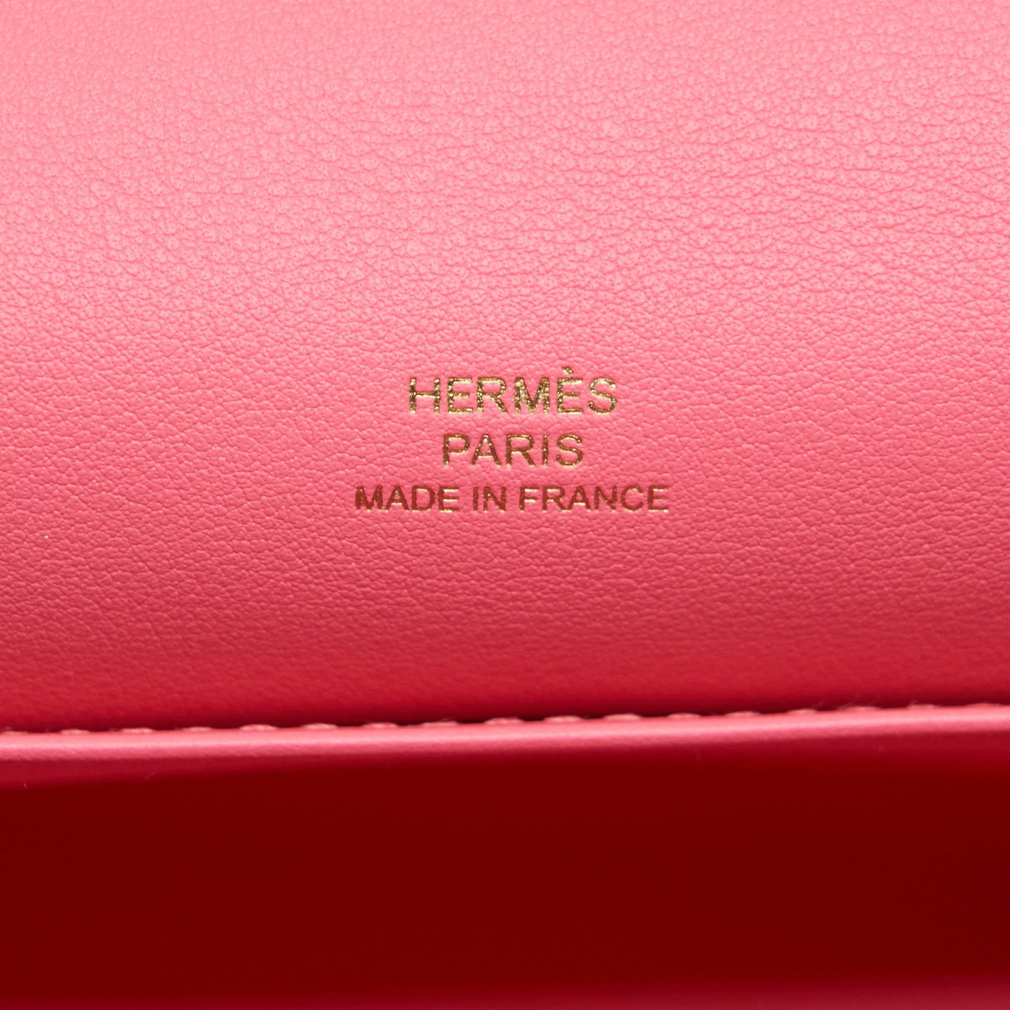 HERMES KELLY POCHETTE SWIFT 8W ROSE AZALEE GHW