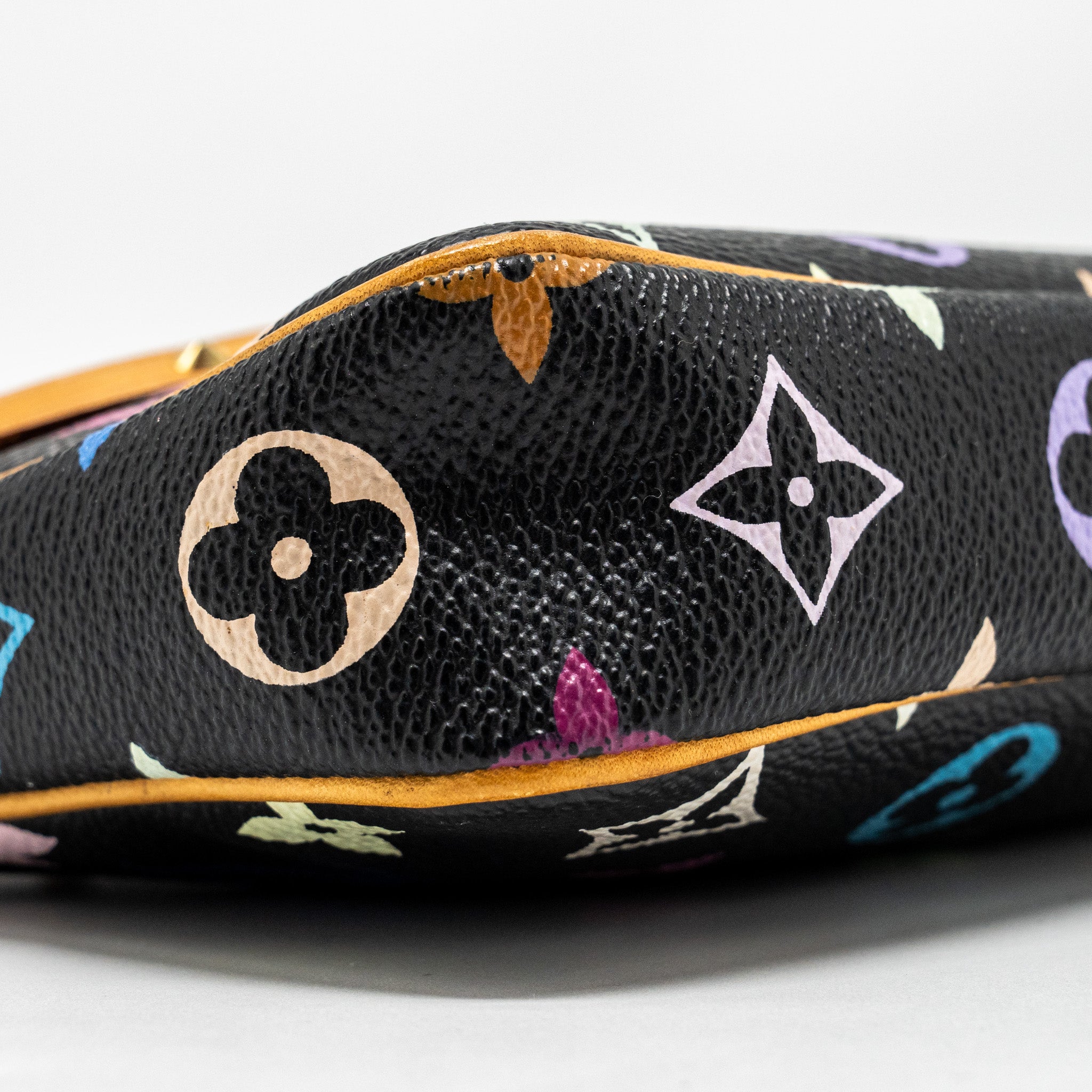 LOUIS VUITTON POCHETTE ACCESSORIES CANVAS BLACK MULTICOLOUR GHW