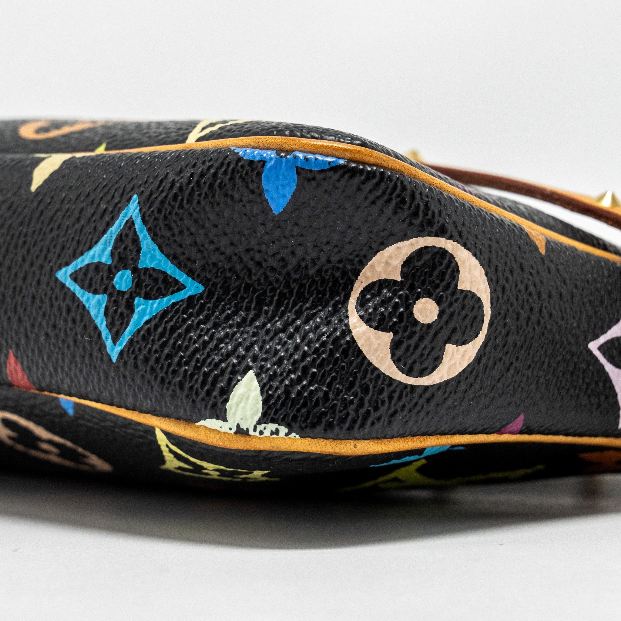 LOUIS VUITTON POCHETTE ACCESSORIES CANVAS BLACK MULTICOLOUR GHW