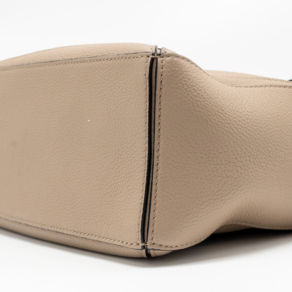 LOEWE SMALL PUZZLE BAG SOFT GRAINED CALFSKIN SAND GHW