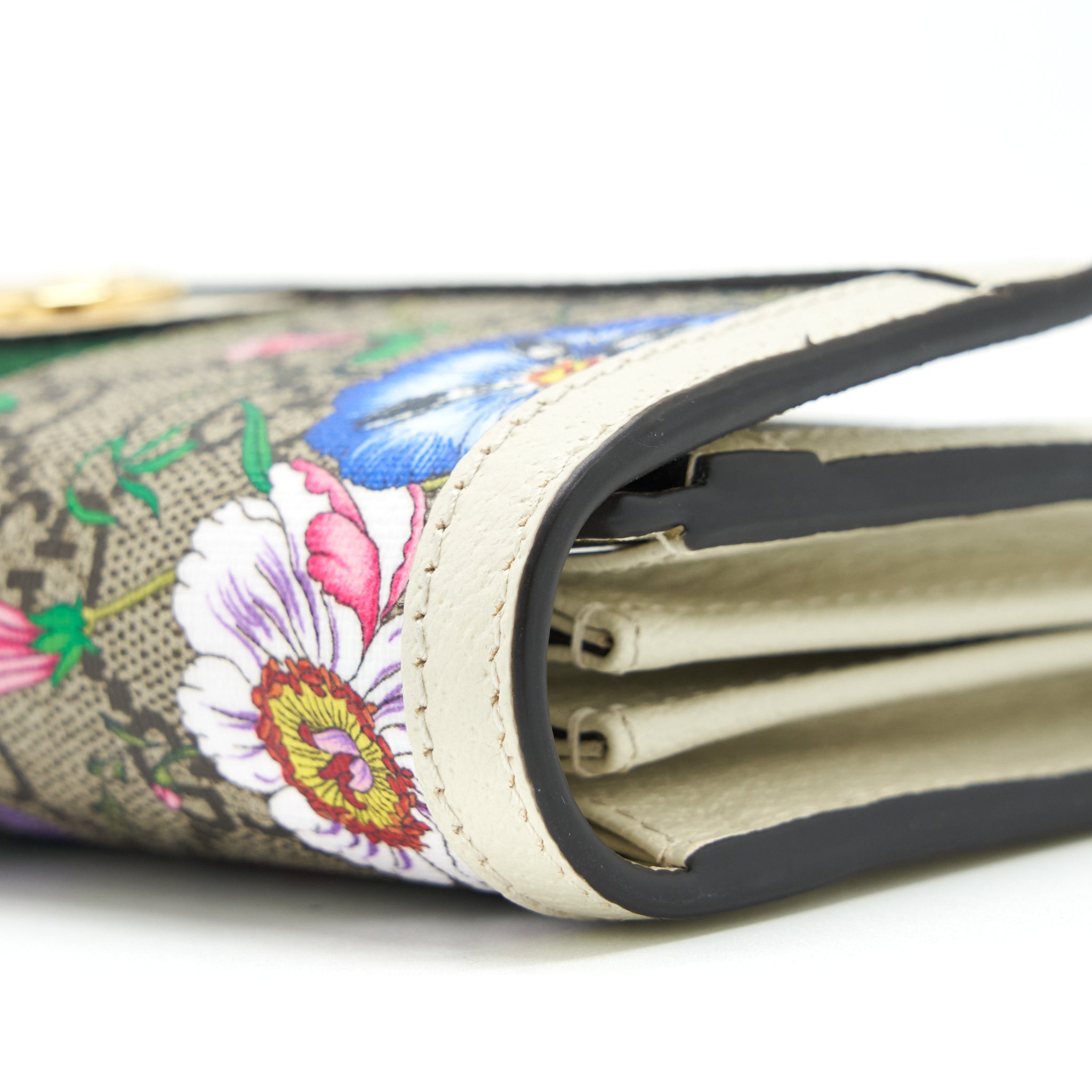 GUCCI FLOWER LONG WALLET MULTICOLOUR GHW
