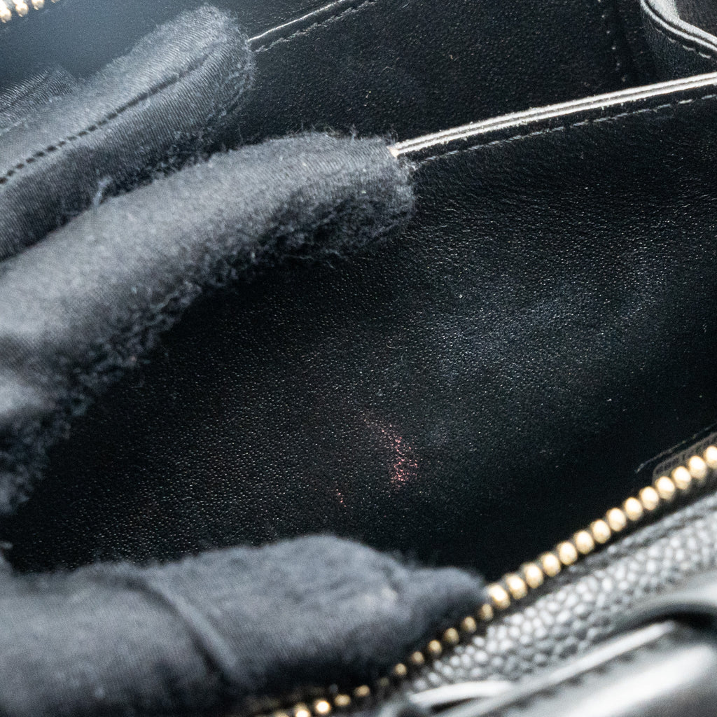 CHANEL MINI FILIGREE VANITY CASE CAVIAR BLACK GHW