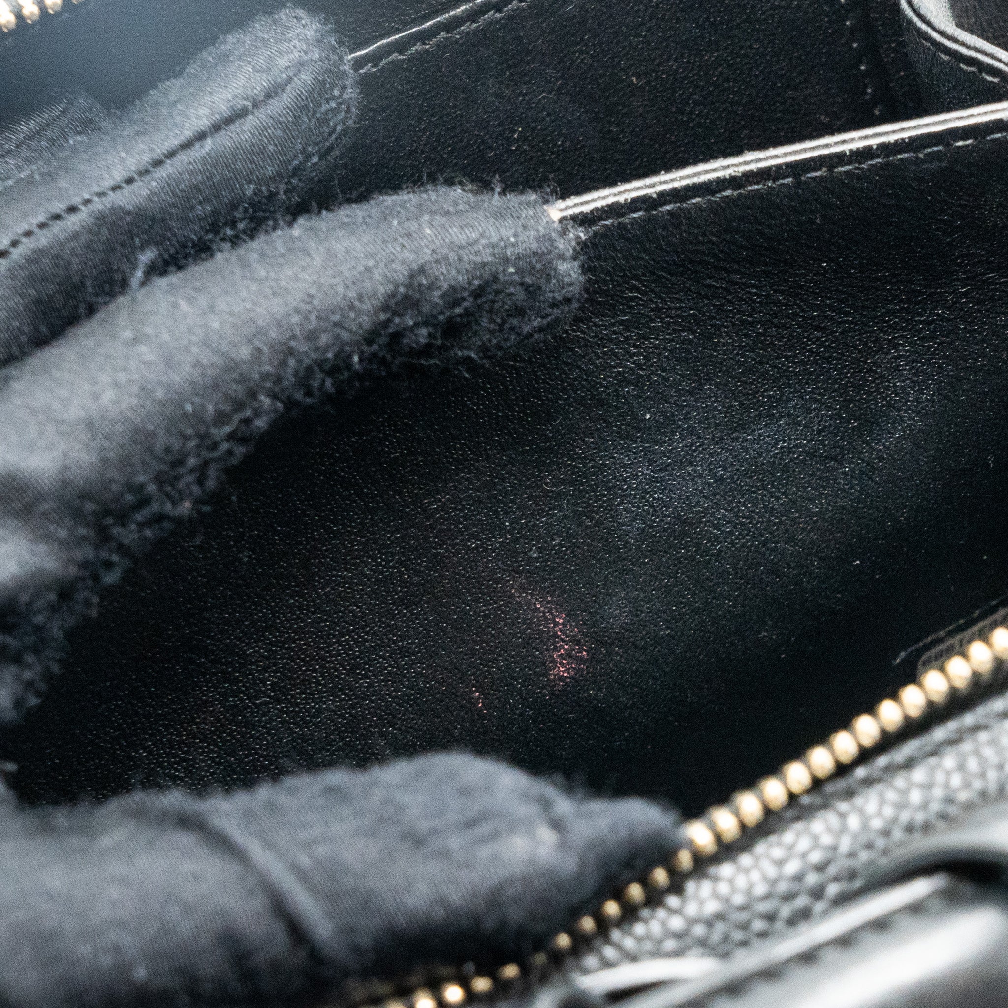 CHANEL MINI FILIGREE VANITY CASE CAVIAR BLACK GHW