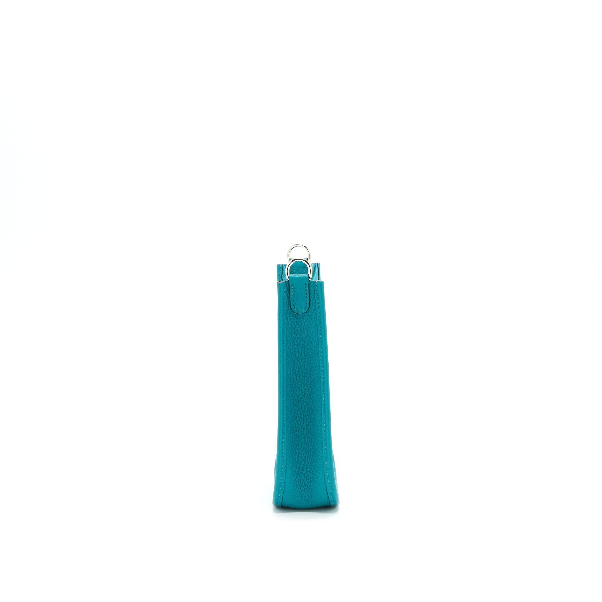 HERMES MINI EVELYNE BLEU PAON TAURILLON SHW