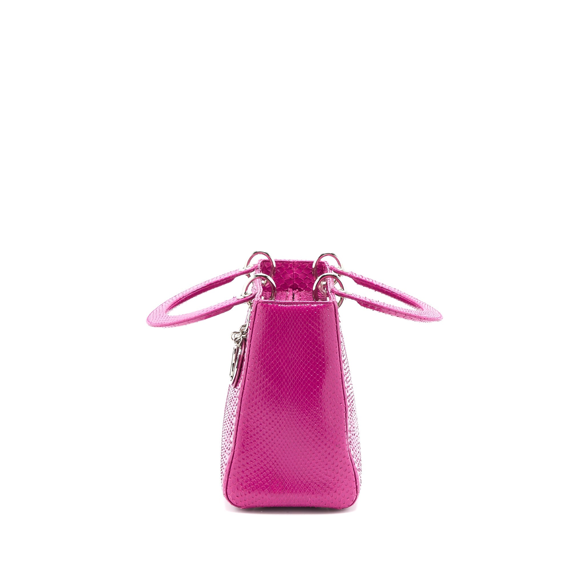 DIOR MEDIUM LADY DIOR PYTHON PINK SHW
