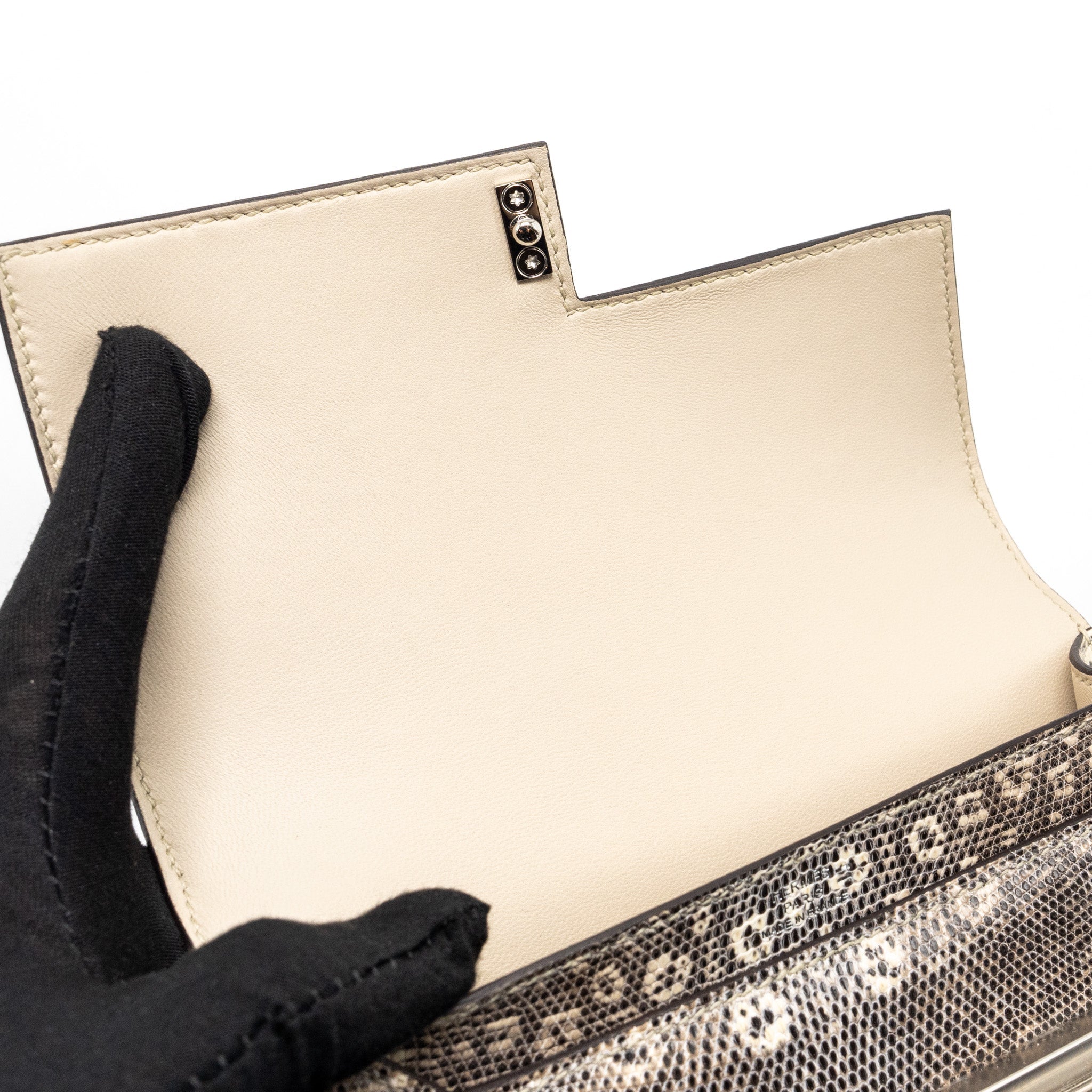 HERMES MINI VERROU LIZARD OMBRÉ SHW