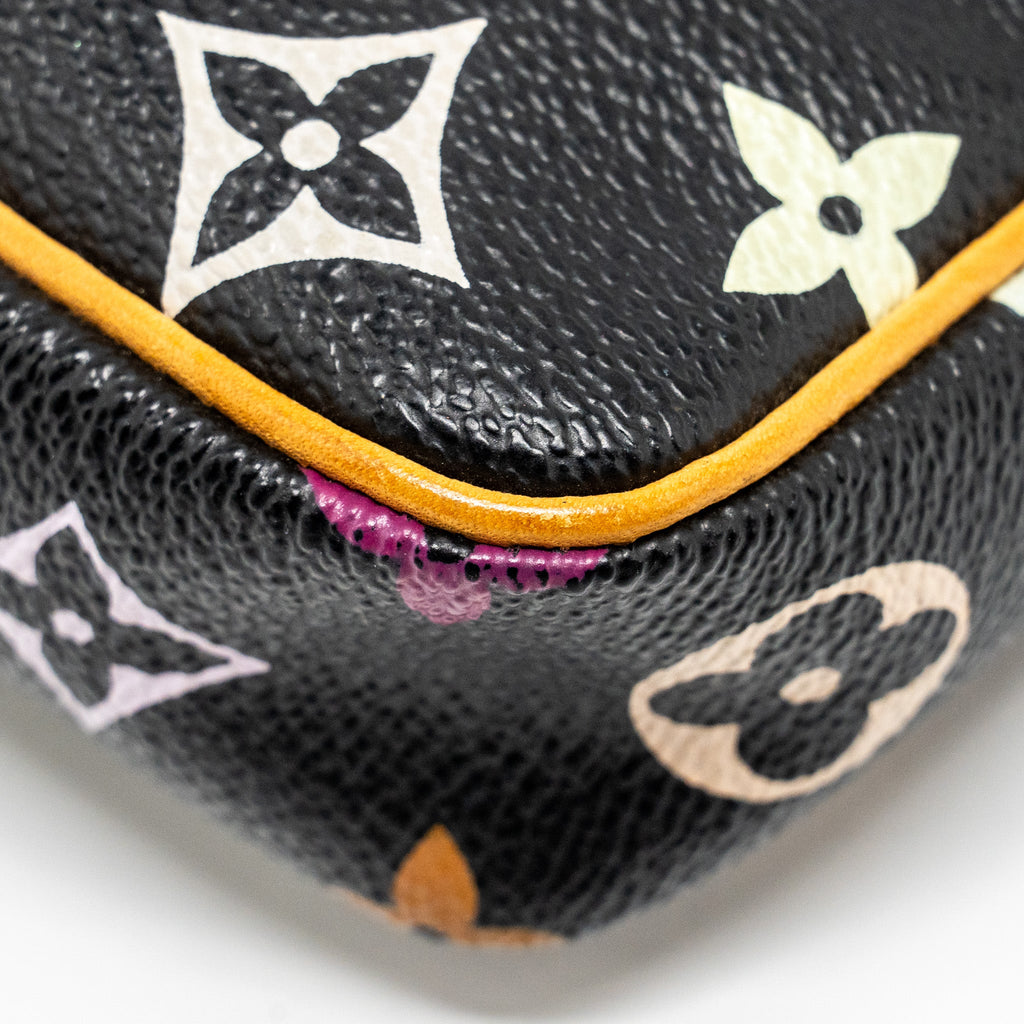 LOUIS VUITTON POCHETTE ACCESSORIES CANVAS BLACK MULTICOLOUR GHW
