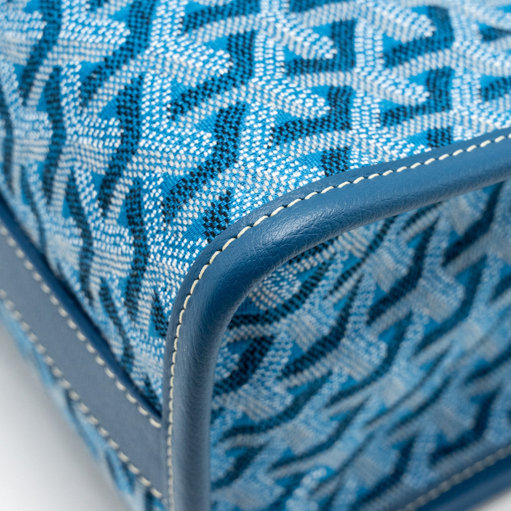 GOYARD VILLETTE TOTE BAG GOYARDLINE CANVAS OCEAN BLUE