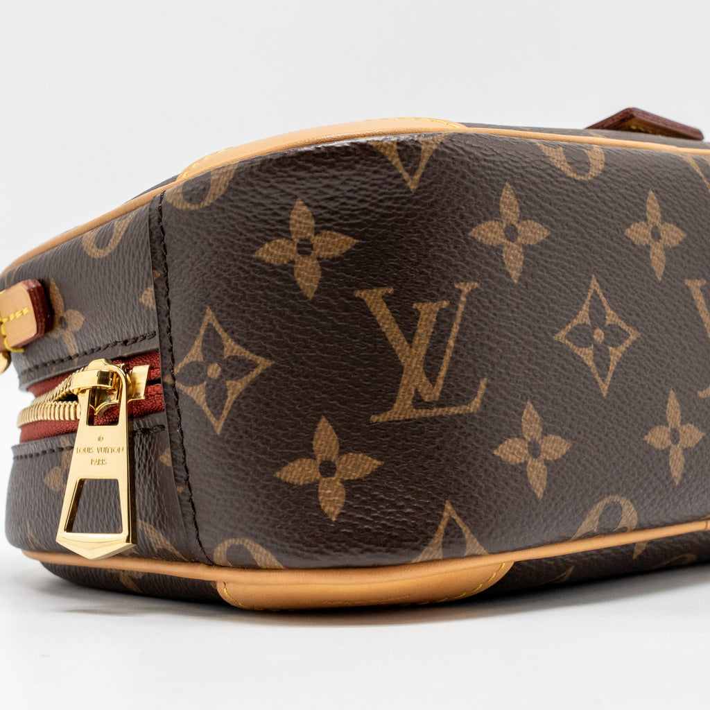 LOUIS VUITTON MINI DEAUVILLE SHOULDER BAG MONOGRAM CANVAS GHW