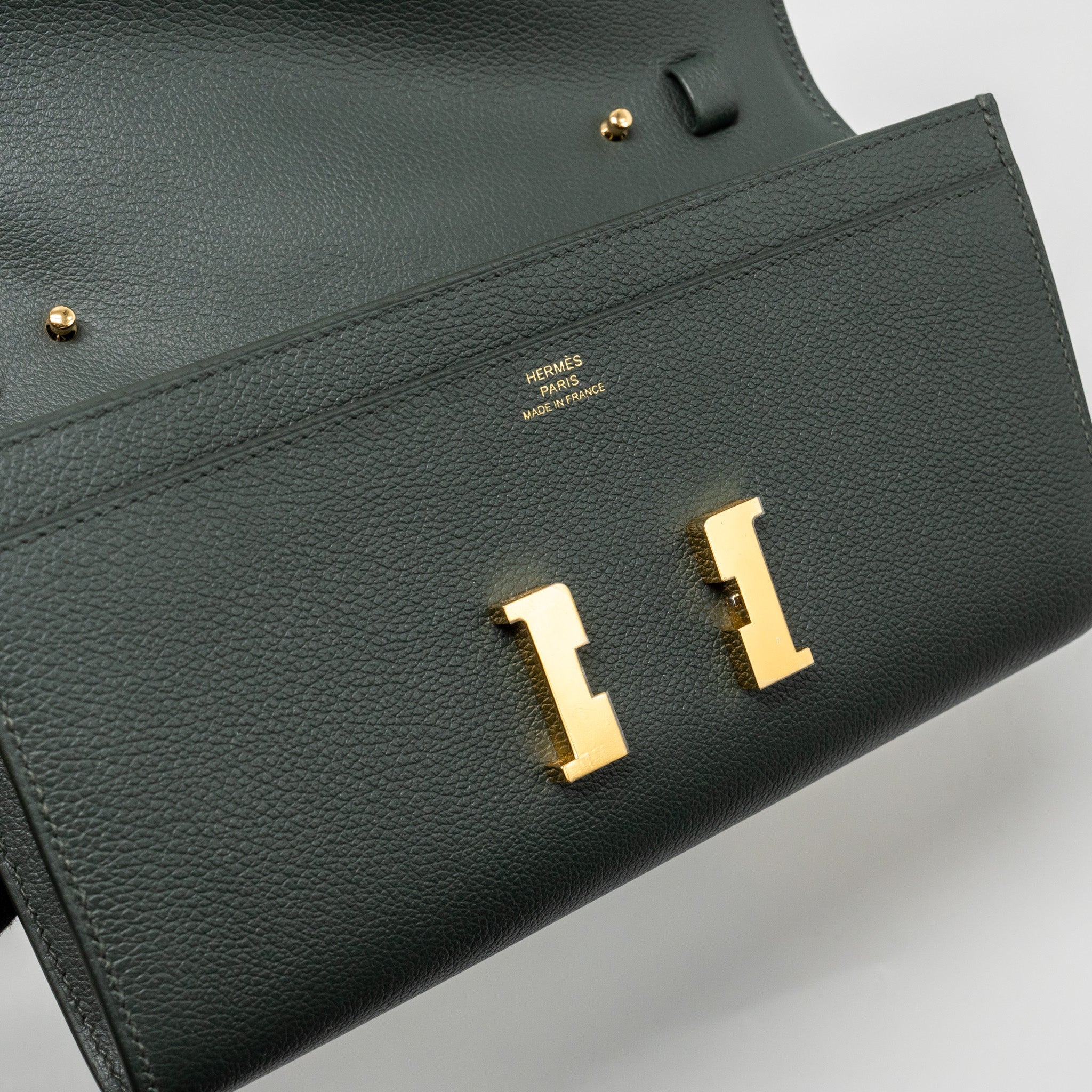 HERMES CONSTANCE TO GO EVERCOLOR VERT MANGROVE GHW