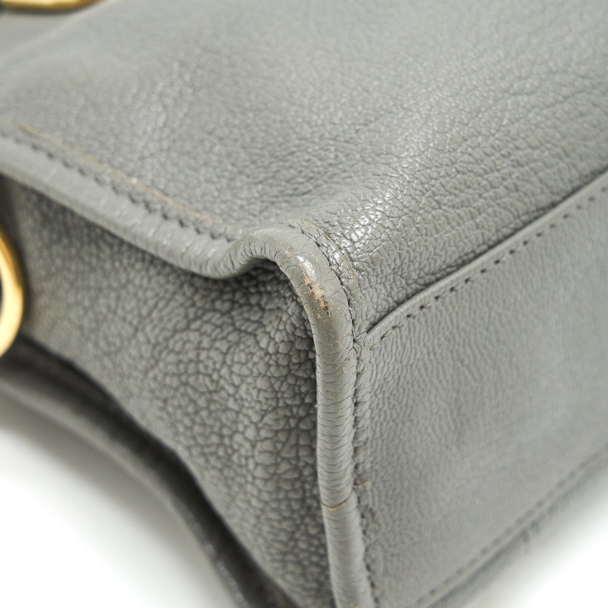 BALENCIAGA MINI CITY BAG GREY WITH GHW