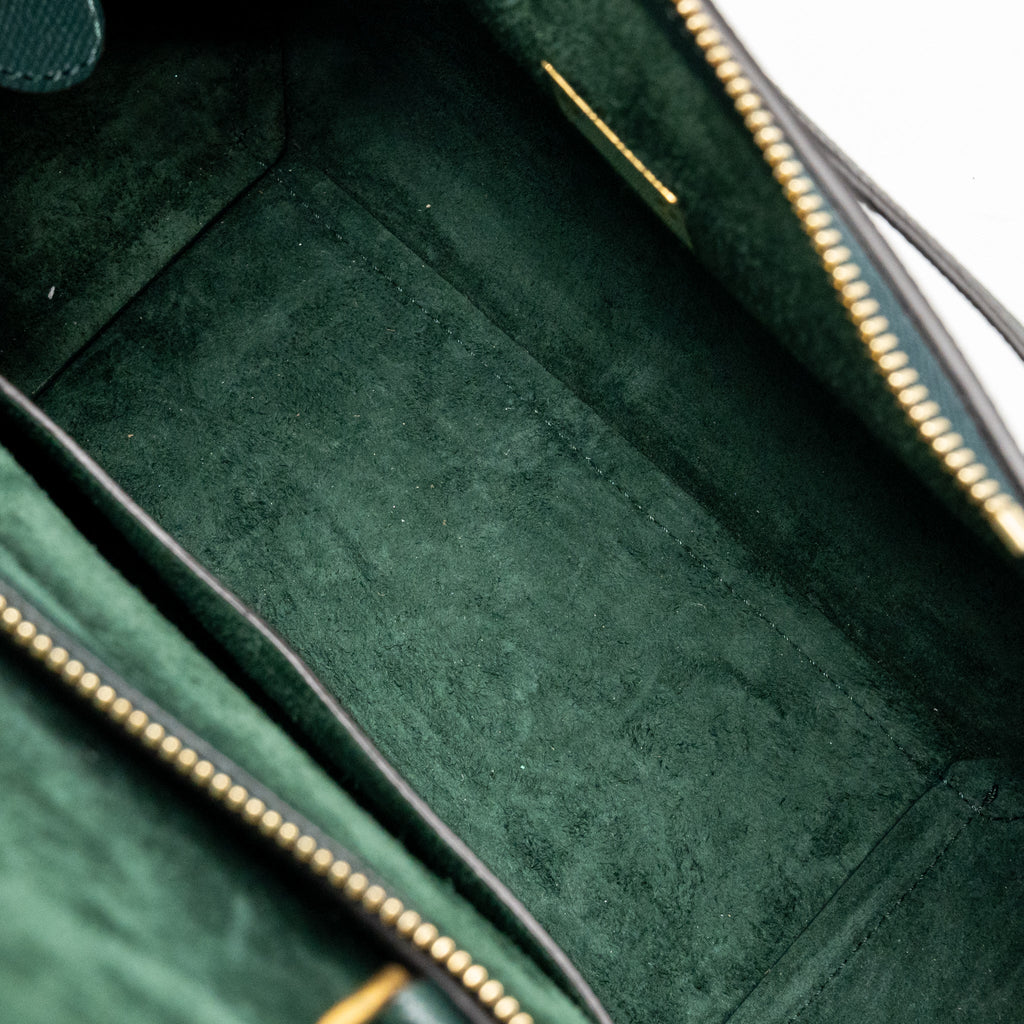 CELINE MICRO BELT BAG CALFSKIN GREEN GHW