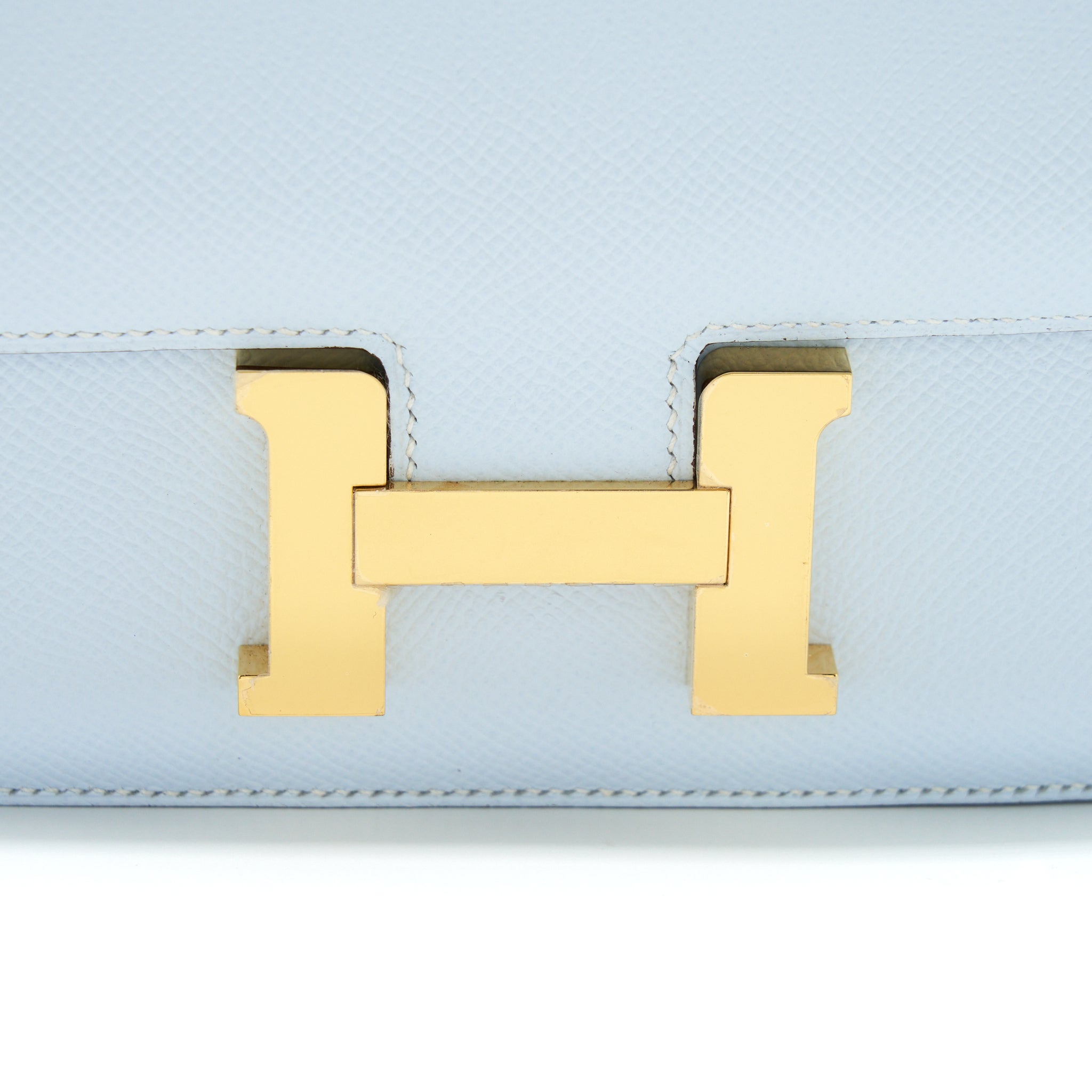 HERMES MINI CONSTANCE EPSOM BLUE BRUME GHW