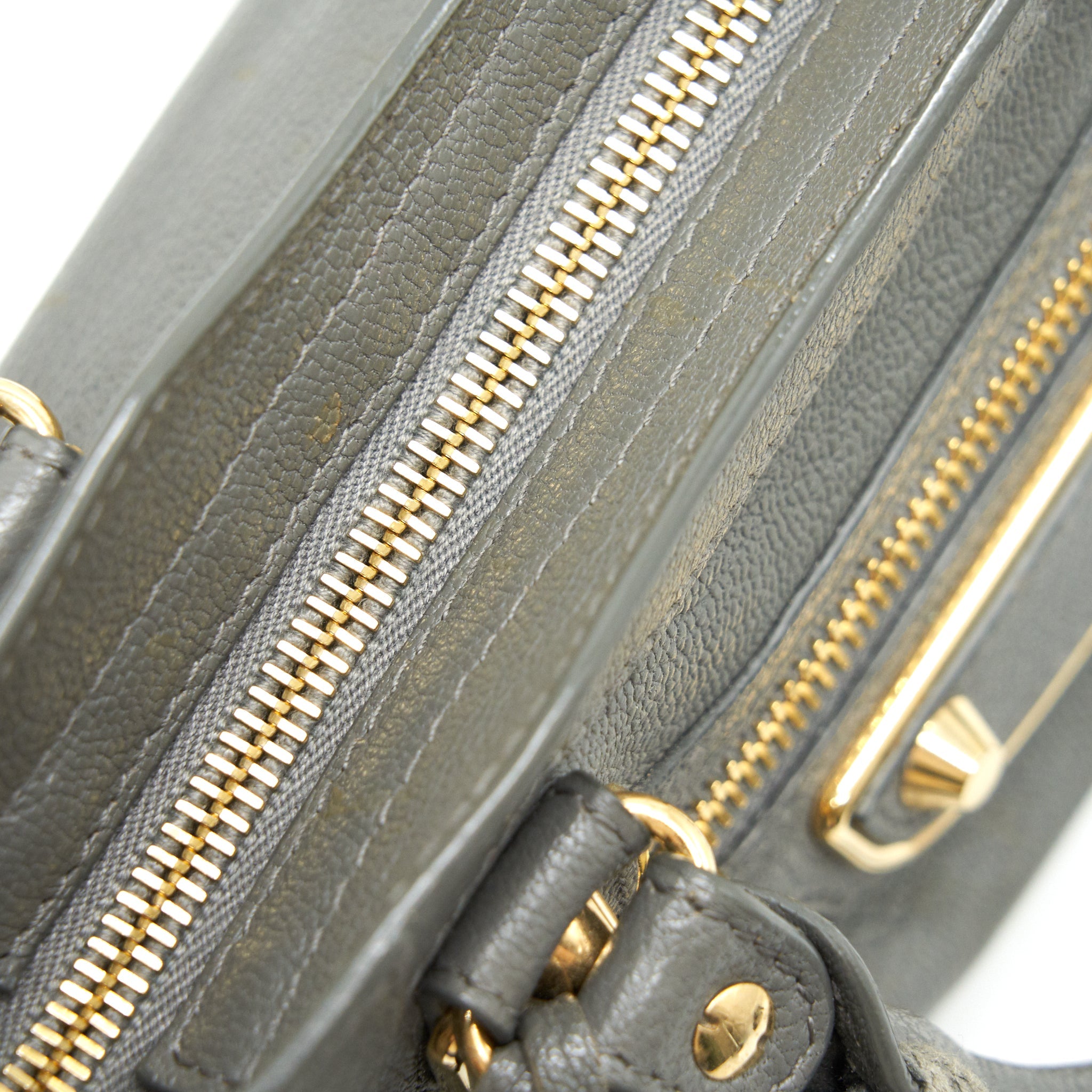 BALENCIAGA MINI CITY BAG GREY WITH GHW