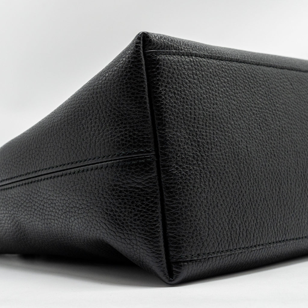 GUCCI INTERLOCKING G SOHO TOTE BAG CALFSKIN BLACK GHW