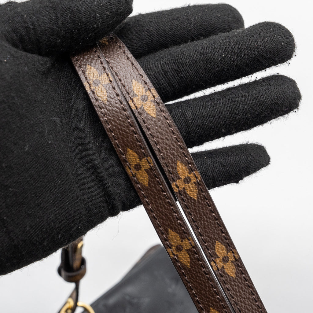 LOUIS VUITTON LV3 POCHETTE SHOULDER BAG REVERSE MONOGRAM CANVAS LAMBSKIN GHW