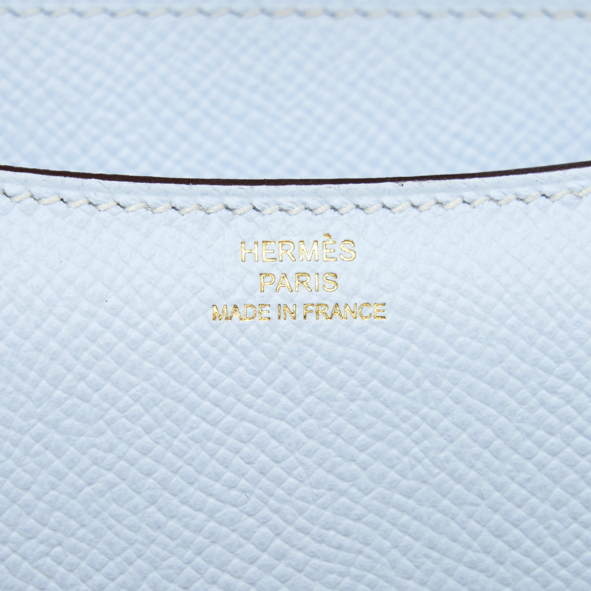 HERMES MINI CONSTANCE EPSOM BLUE BRUME GHW