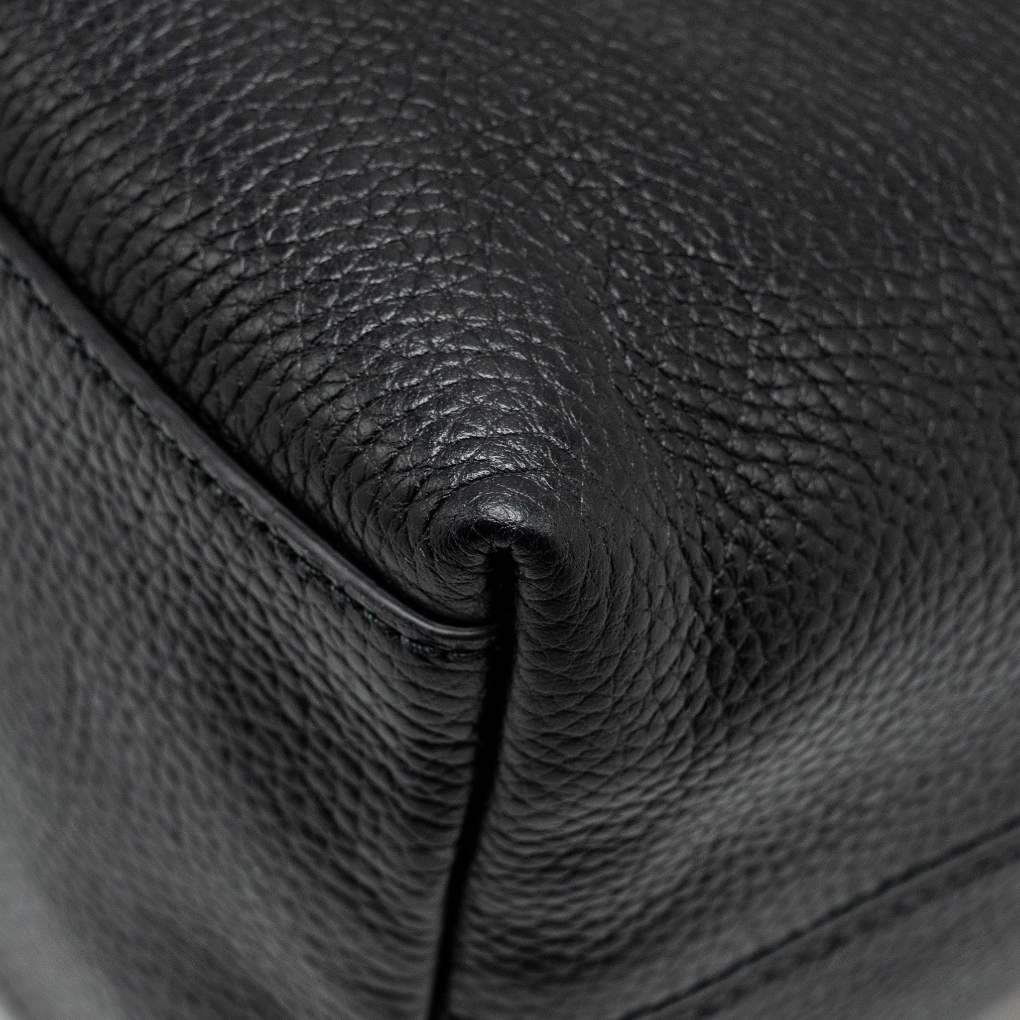 GUCCI INTERLOCKING G SOHO TOTE BAG CALFSKIN BLACK GHW