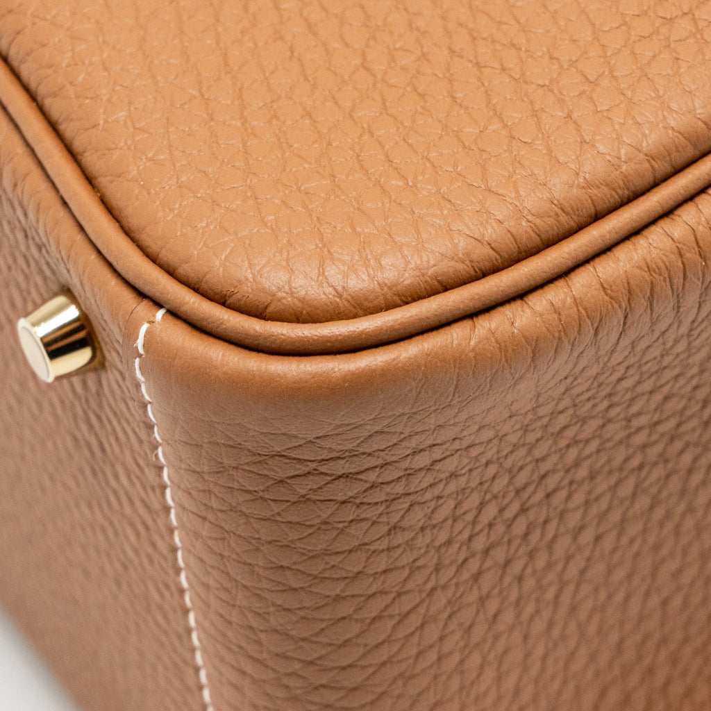 HERMES MINI LINDY II CLEMENCE GOLD GHW