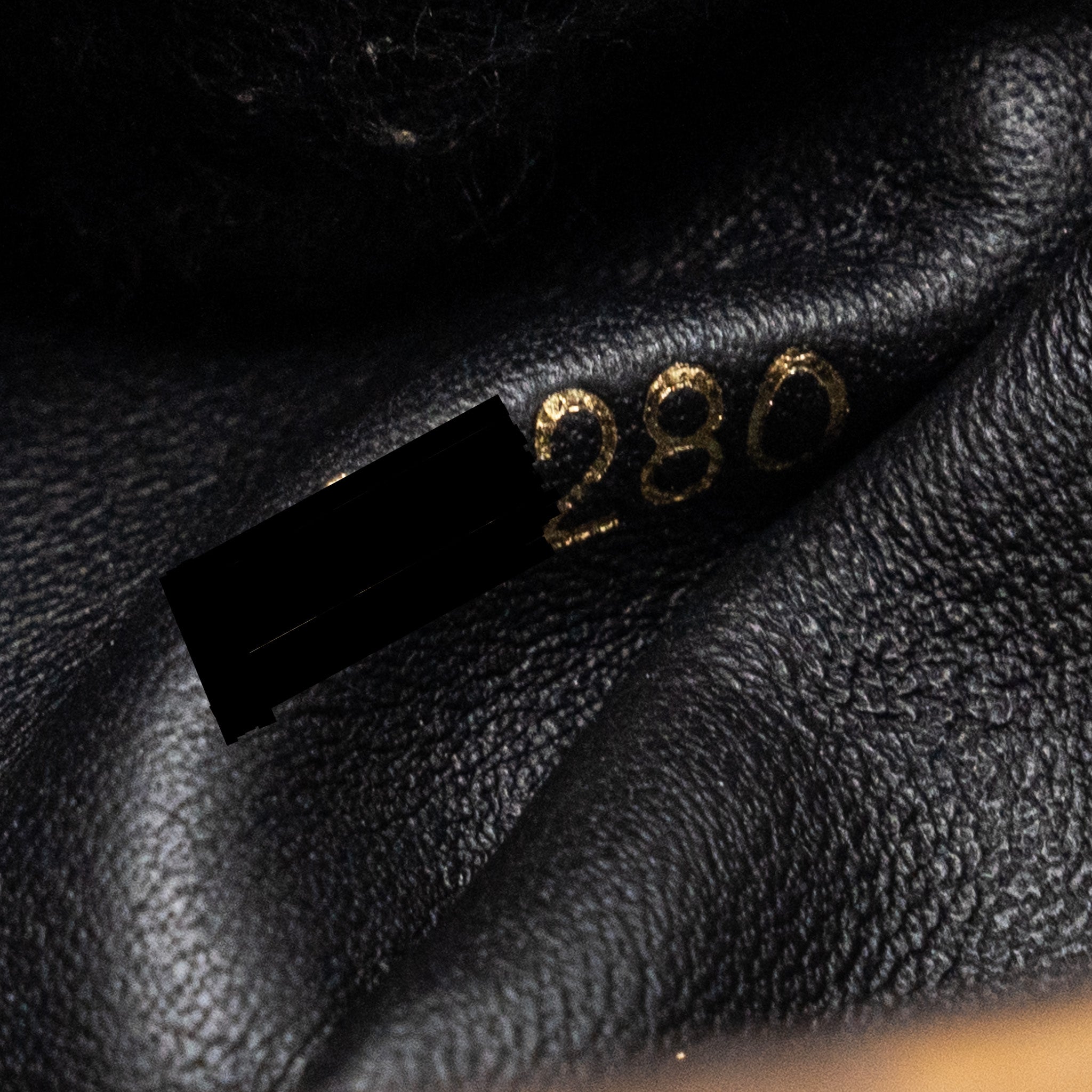 LOUIS VUITTON LV3 POCHETTE SHOULDER BAG REVERSE MONOGRAM CANVAS LAMBSKIN GHW