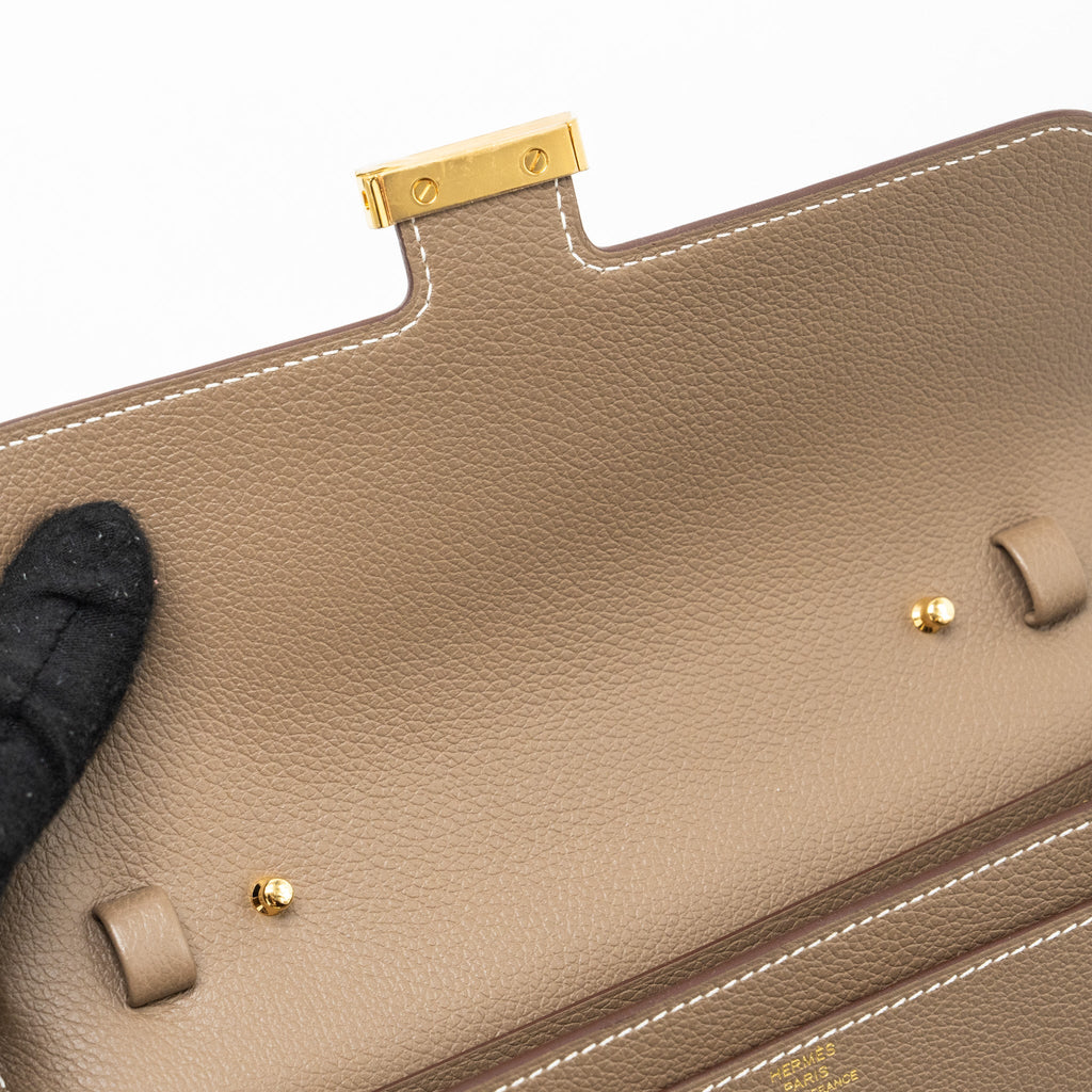 HERMES CONSTANCE TO GO EVERCOLOR ETOUPE GHW