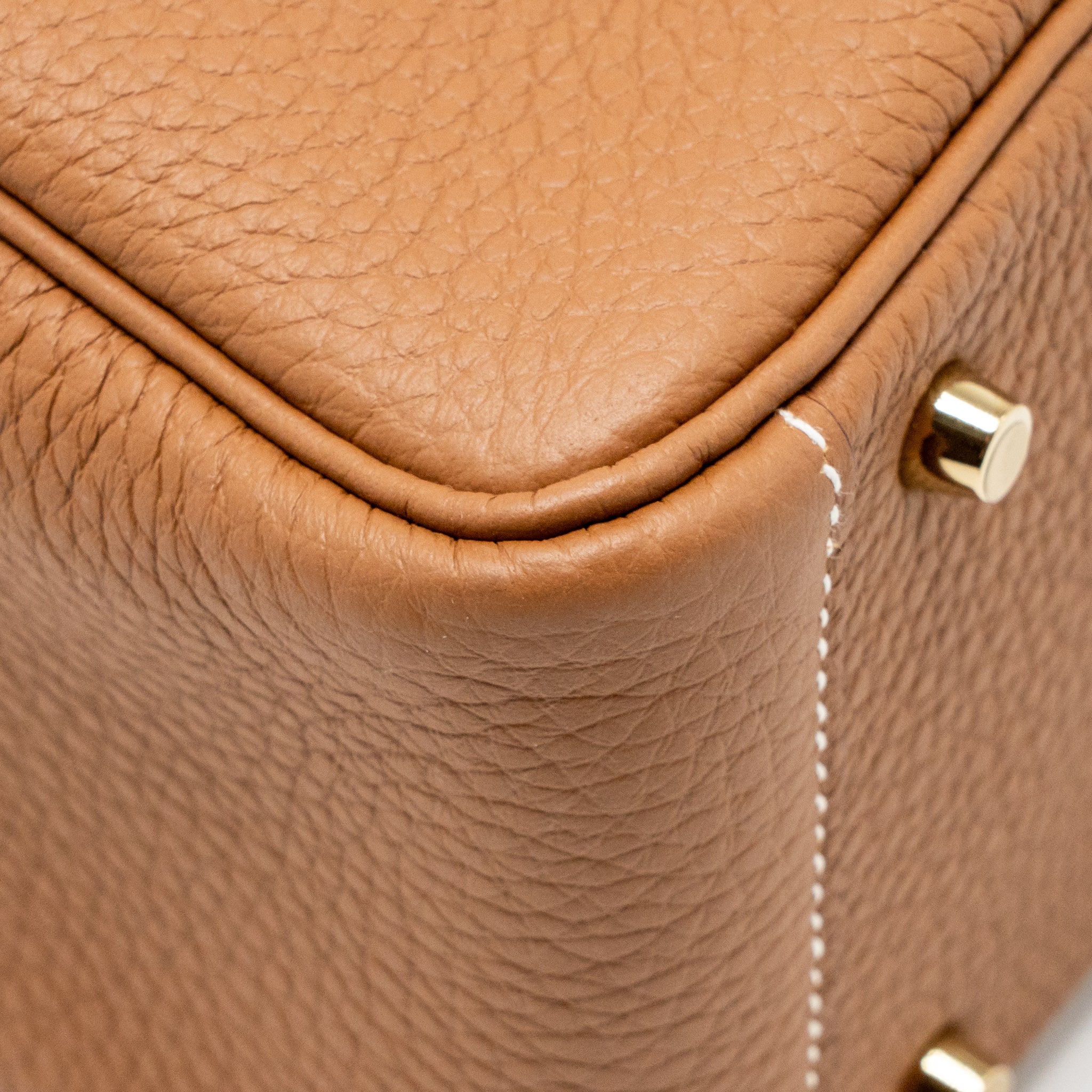 HERMES MINI LINDY II CLEMENCE GOLD GHW