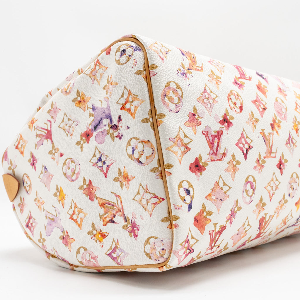 LOUIS VUITTON SPEEDY 35 BOSTON BAG WATERCOLOR MONOGRAM CANVAS MULTICOLOUR GHW