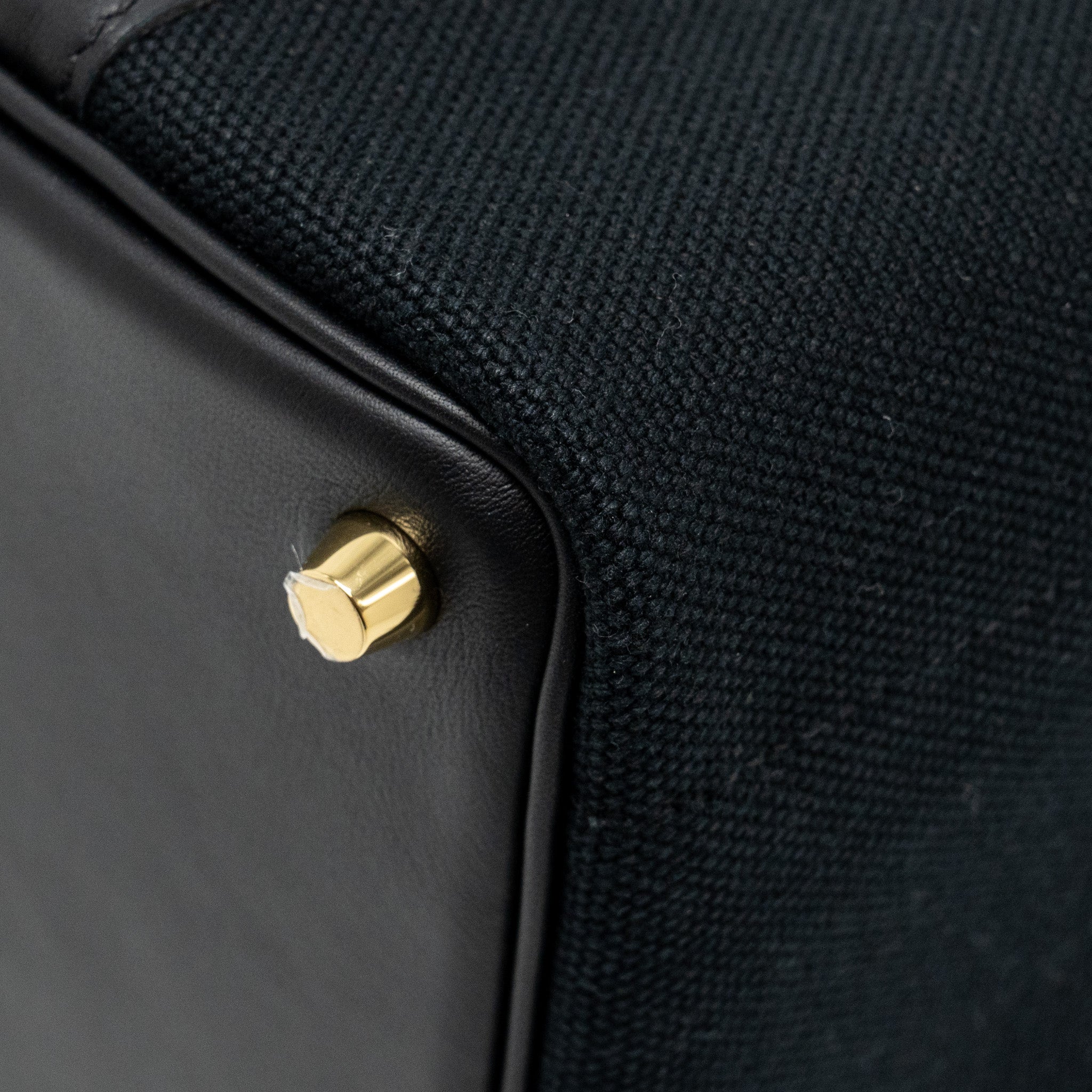HERMES CARGO PICOTIN 18 LOCK BAG SWIFT / TOILE CANVAS BLACK GHW