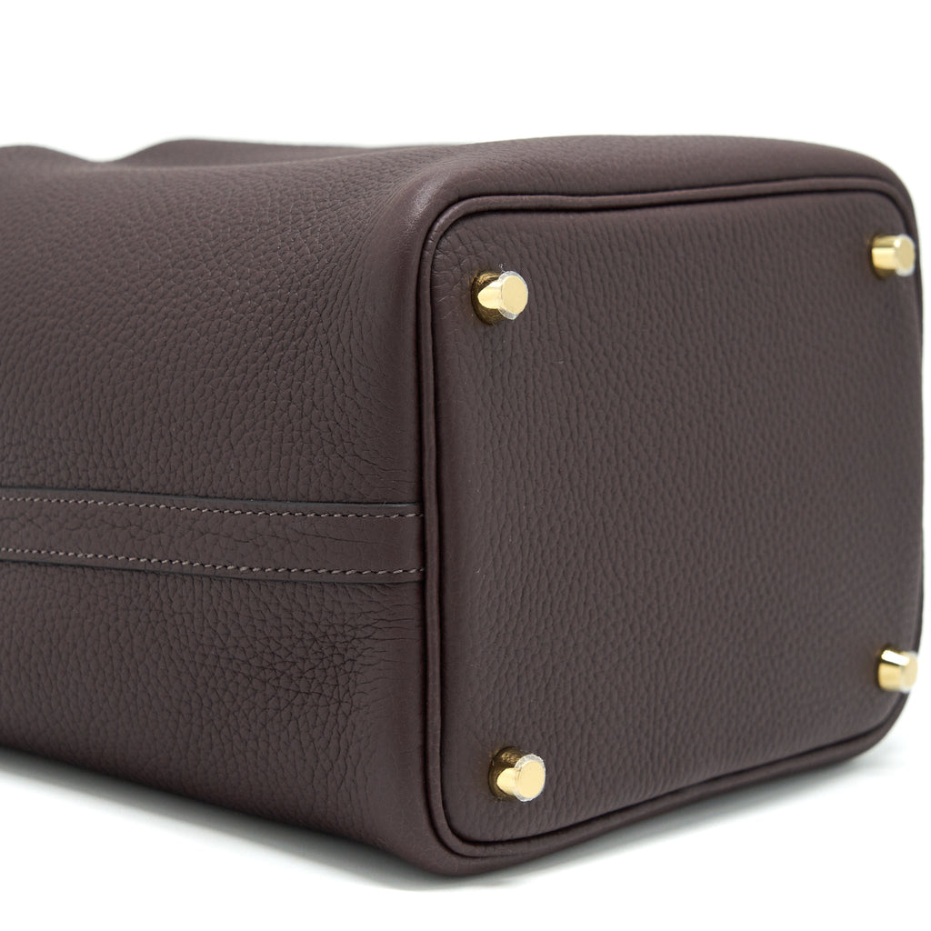 HERMES PICOTIN 18 LOCK BAG ROUGE SELLIER GHW