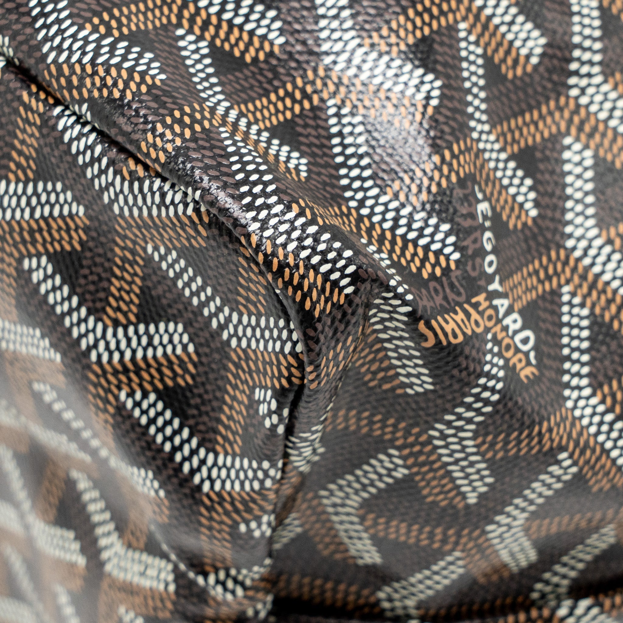 GOYARD BOHEME PM HOBO BAG GOYARDINE CANVAS/CALFSKIN BLACK/NATUREL SHW