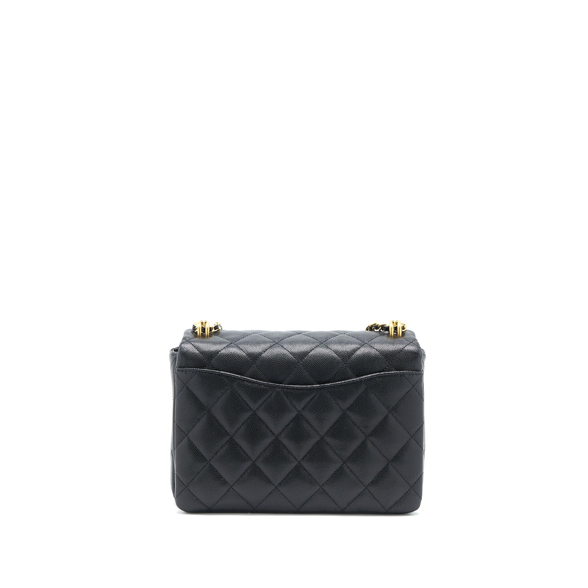 CHANEL 22K COCO FIRST CAVIAR BLACK GHW (MICROCHIP)