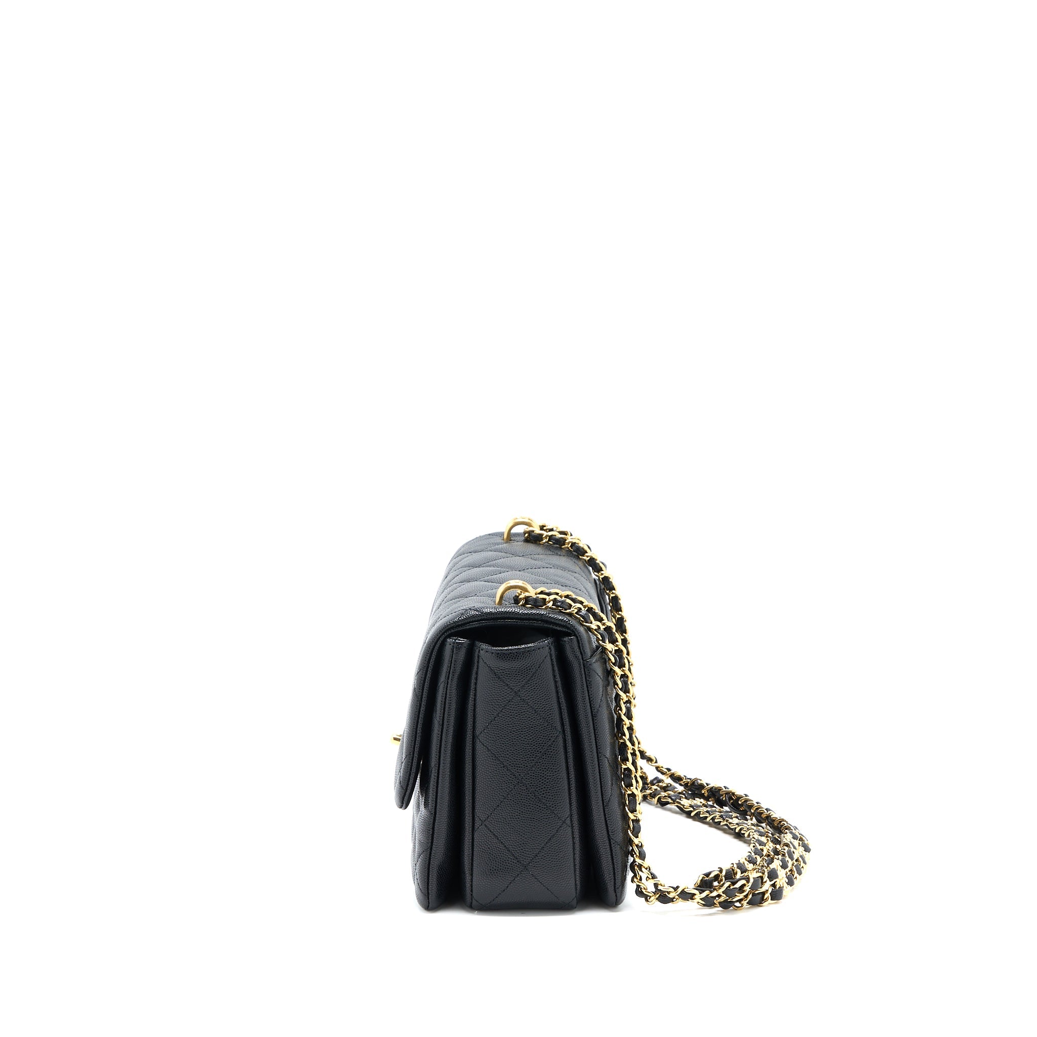 CHANEL 22K COCO FIRST CAVIAR BLACK GHW (MICROCHIP)