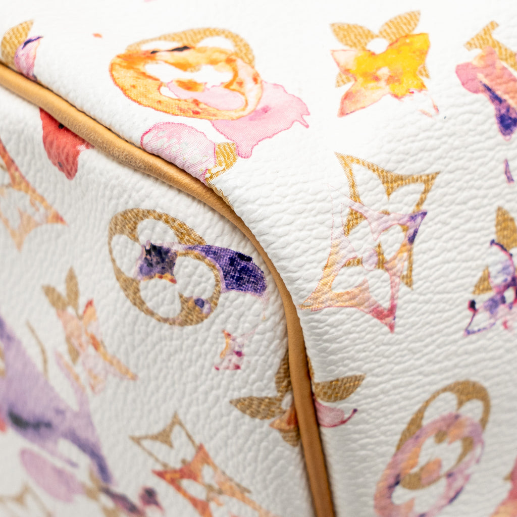 LOUIS VUITTON SPEEDY 35 BOSTON BAG WATERCOLOR MONOGRAM CANVAS MULTICOLOUR GHW