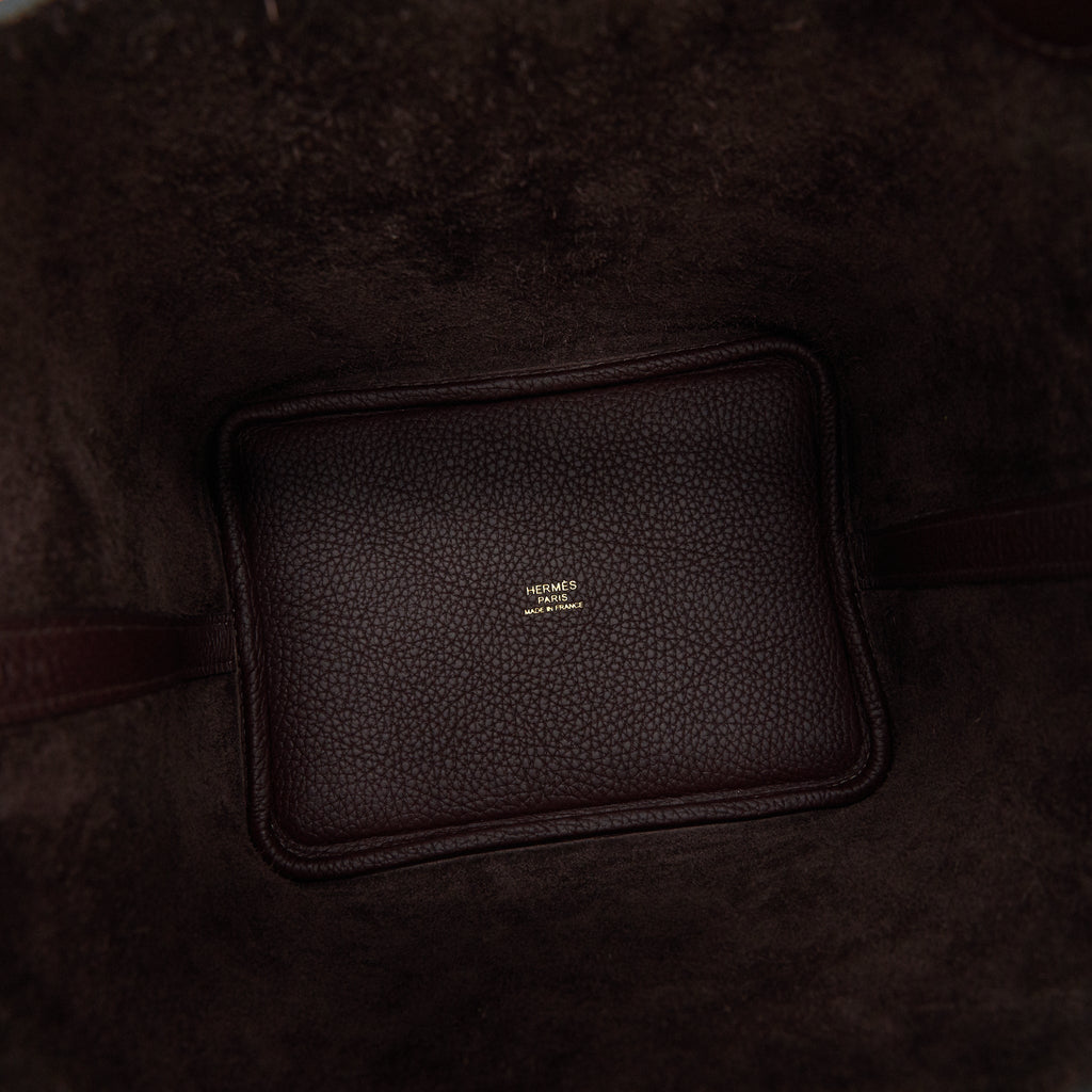 HERMES PICOTIN 18 LOCK BAG ROUGE SELLIER GHW