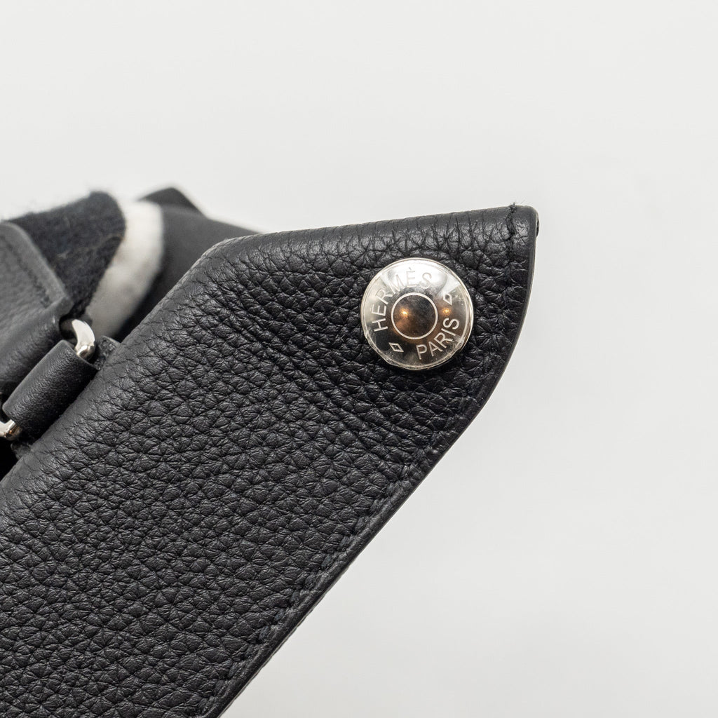 HERMES VIDEPOCHES BAG TOGO BLACK SHW