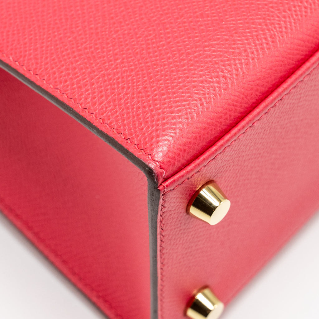 HERMES KELLY 25 EPSOM ROSE MEXICO GHW
