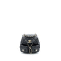 CHANEL 23P MINI TRIPLE PACK BACKPACK CAVIAR BLACK LGHW (MICROCHIP)