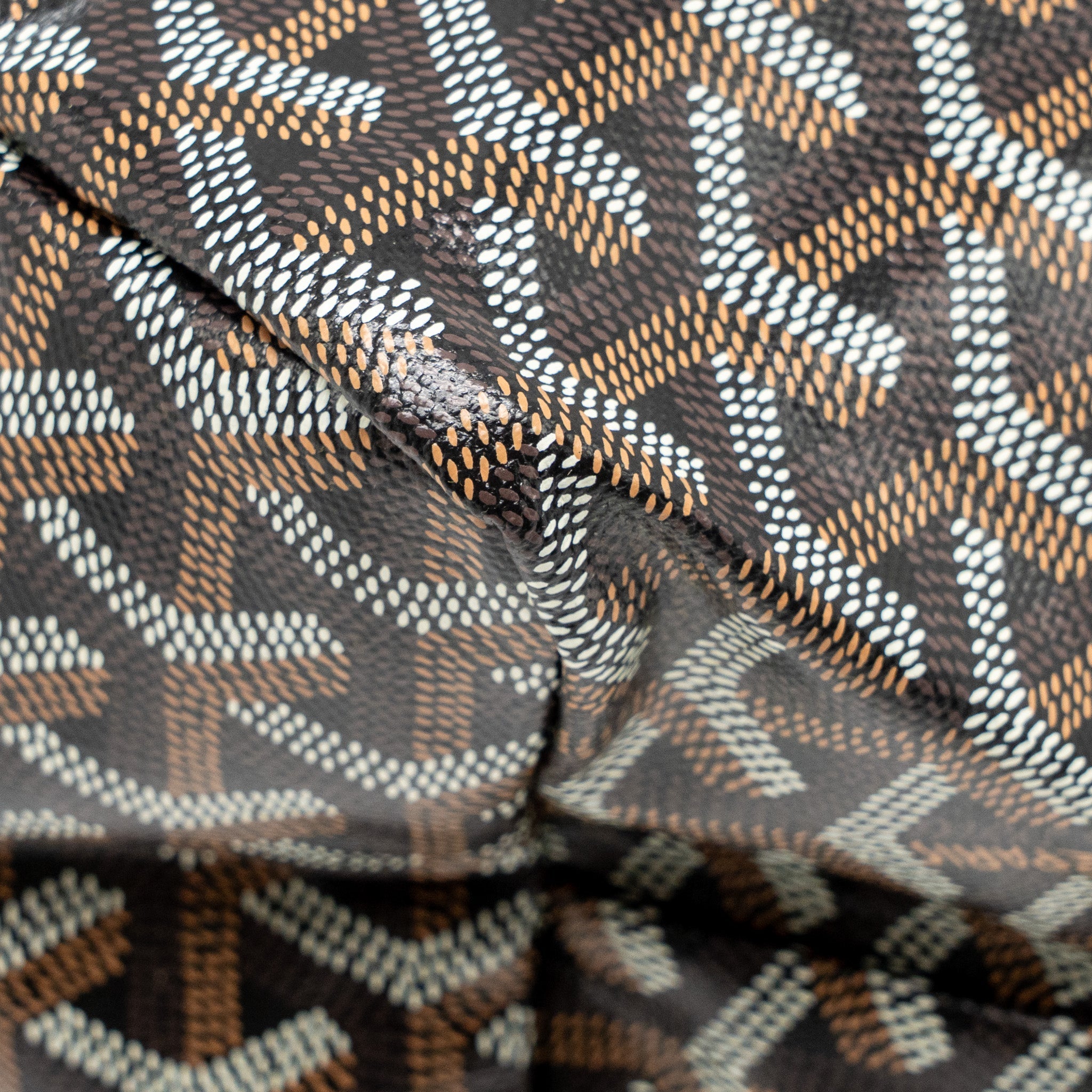GOYARD SAINT LOUIS PM TOTE GOYARDINE CANVAS/CALFSKIN BLACK SHW