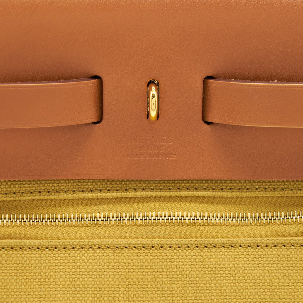 HERMES HERBAG 31 GINGER / NATURE GHW