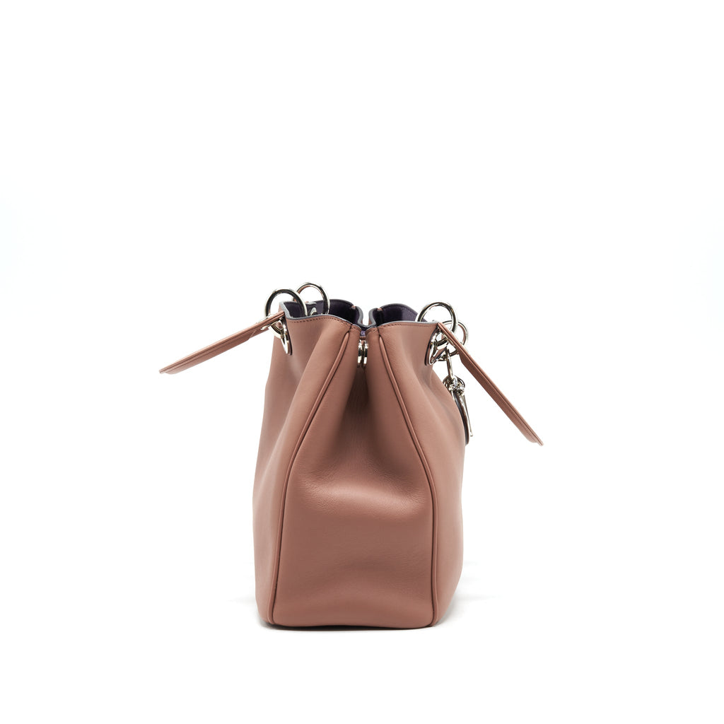 CHRISTIAN DIOR SMALL DIORISSIMO BAG DUSTY PINK/ PURPLER WITH SHW