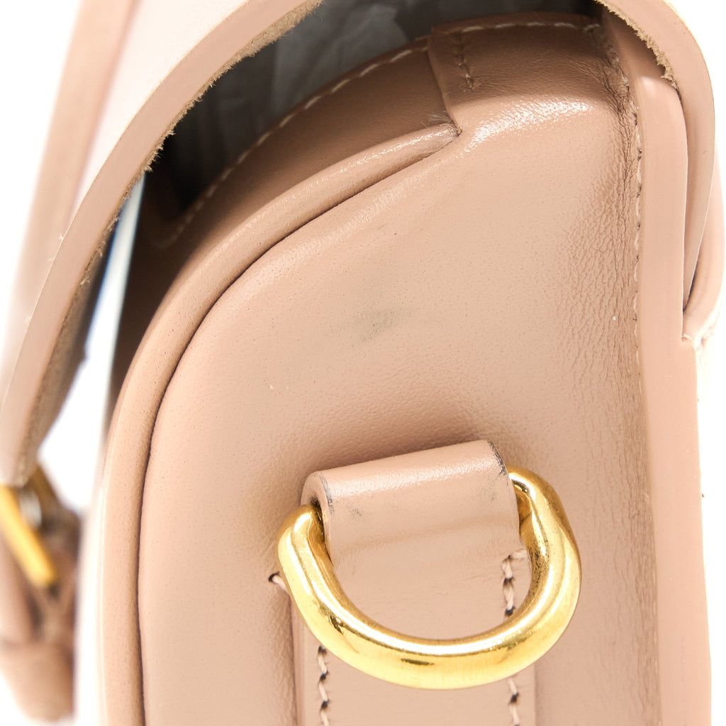 DIOR BOBBY EAST-WEST BAG BOX CALFSKIN LIGHT PINK GHW