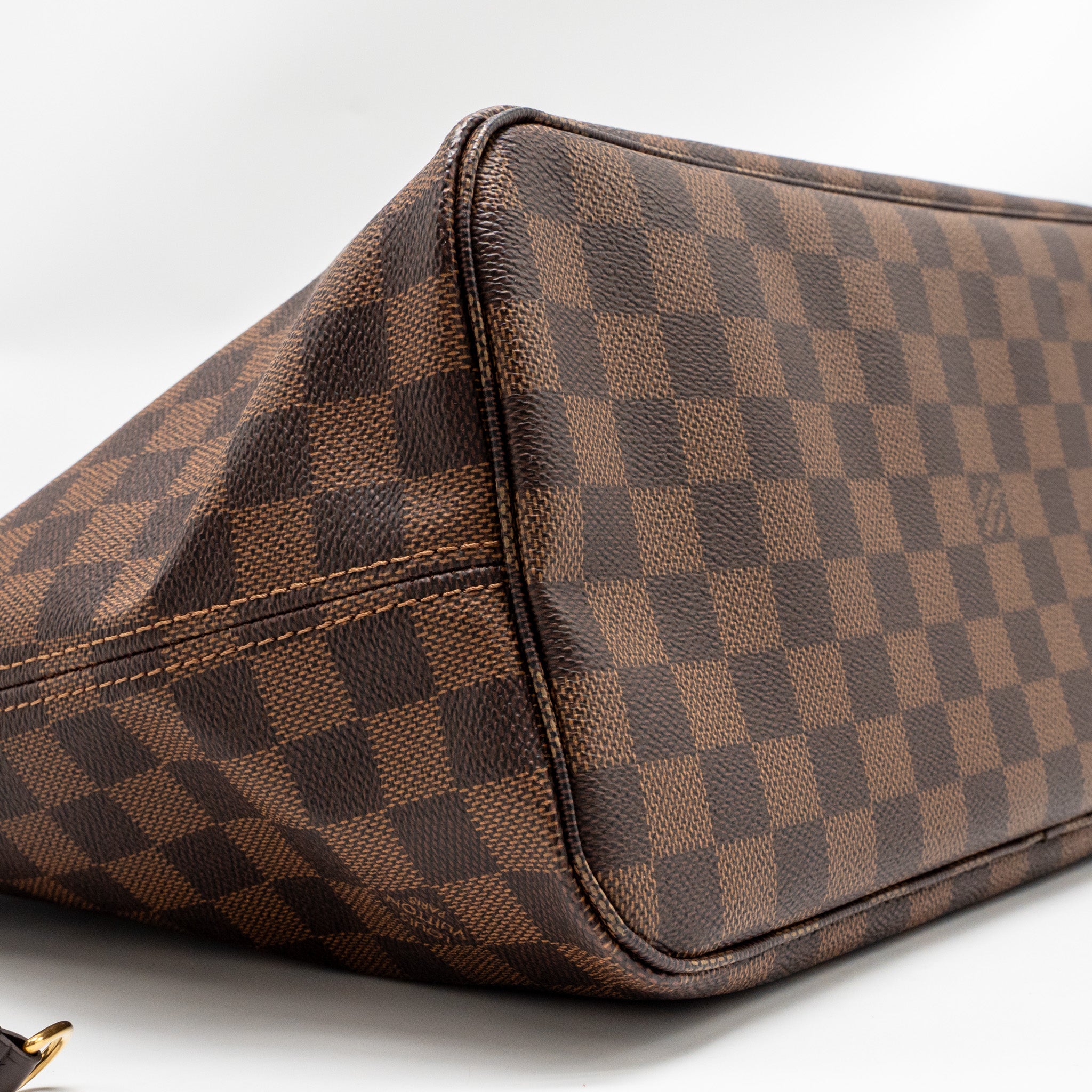 LOUIS VUITTON NEVERFULL MM DAMIER EBENE GHW