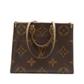 LOUIS VUITTON ON THE GO GM MONOGRAM REVERSE CANVAS GHW