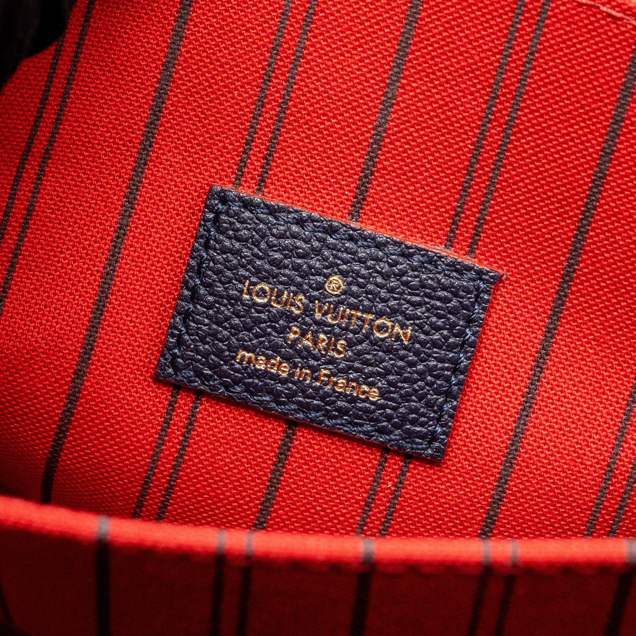 LOUIS VUITTON POCHETTE METIS MONOGRAM EMPREINETE NAVY GHW