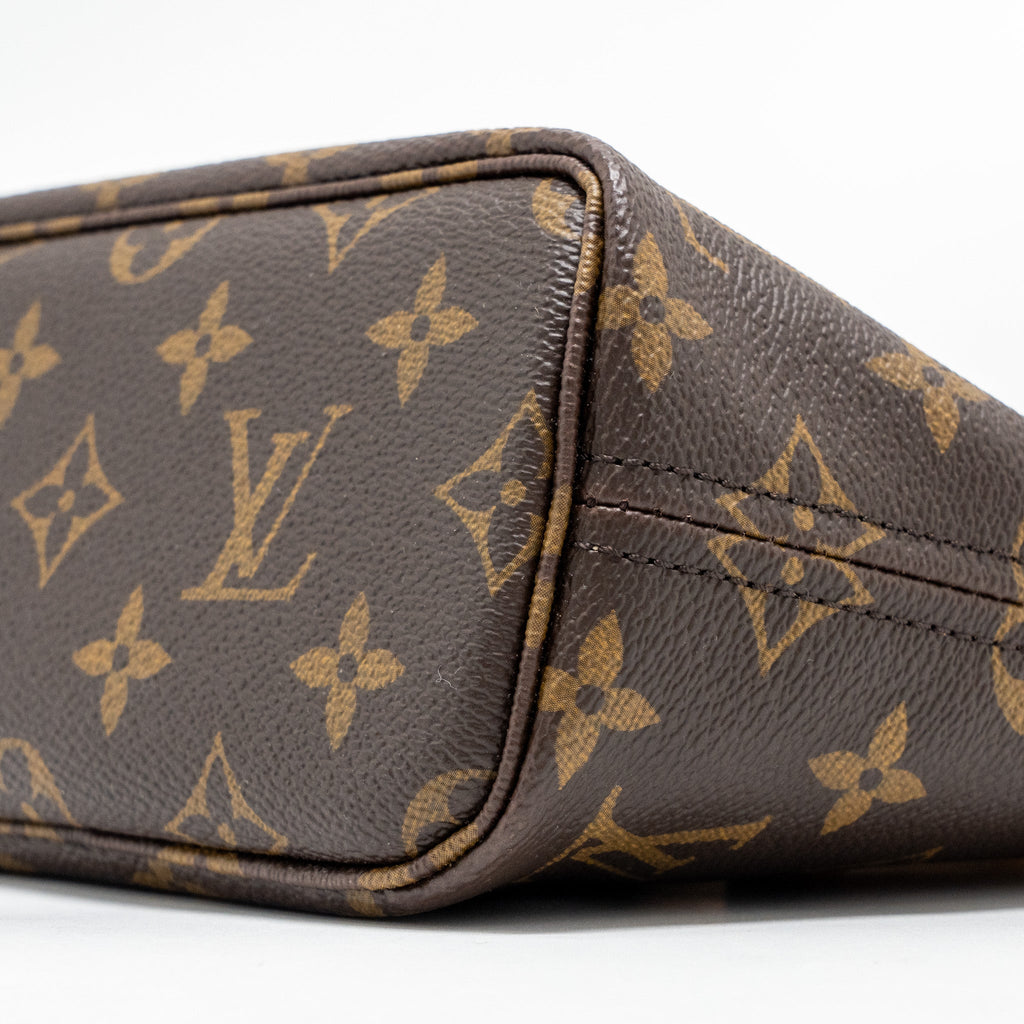 LOUIS VUITTON NEVERFULL BB BEIGE  STRAP MONOGRAM CANVAS GHW